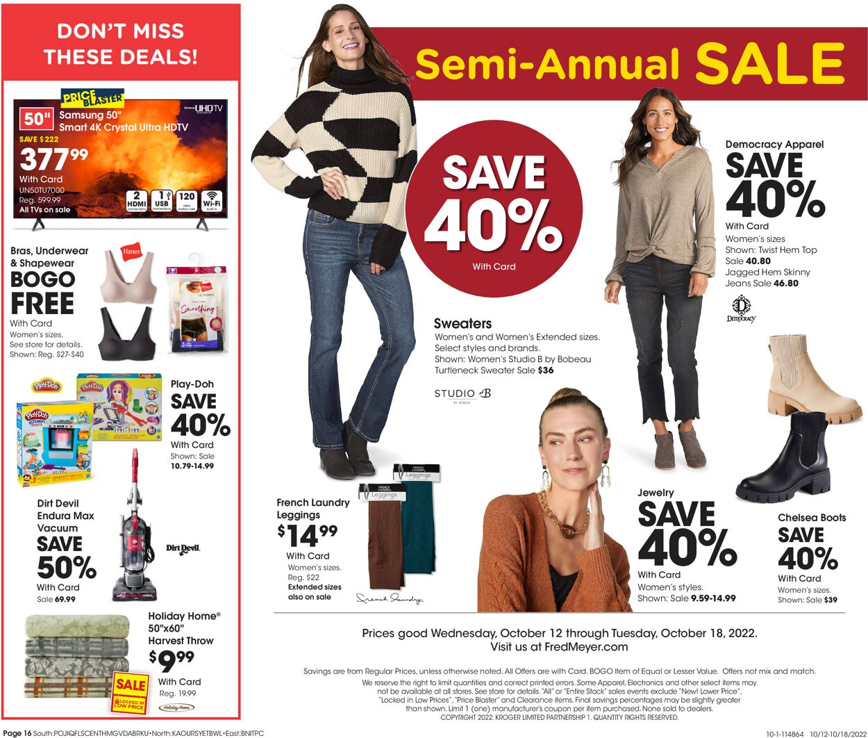 Fred Meyer Weekly Ad Circular - valid 10/12-10/18/2022 (Page 16)