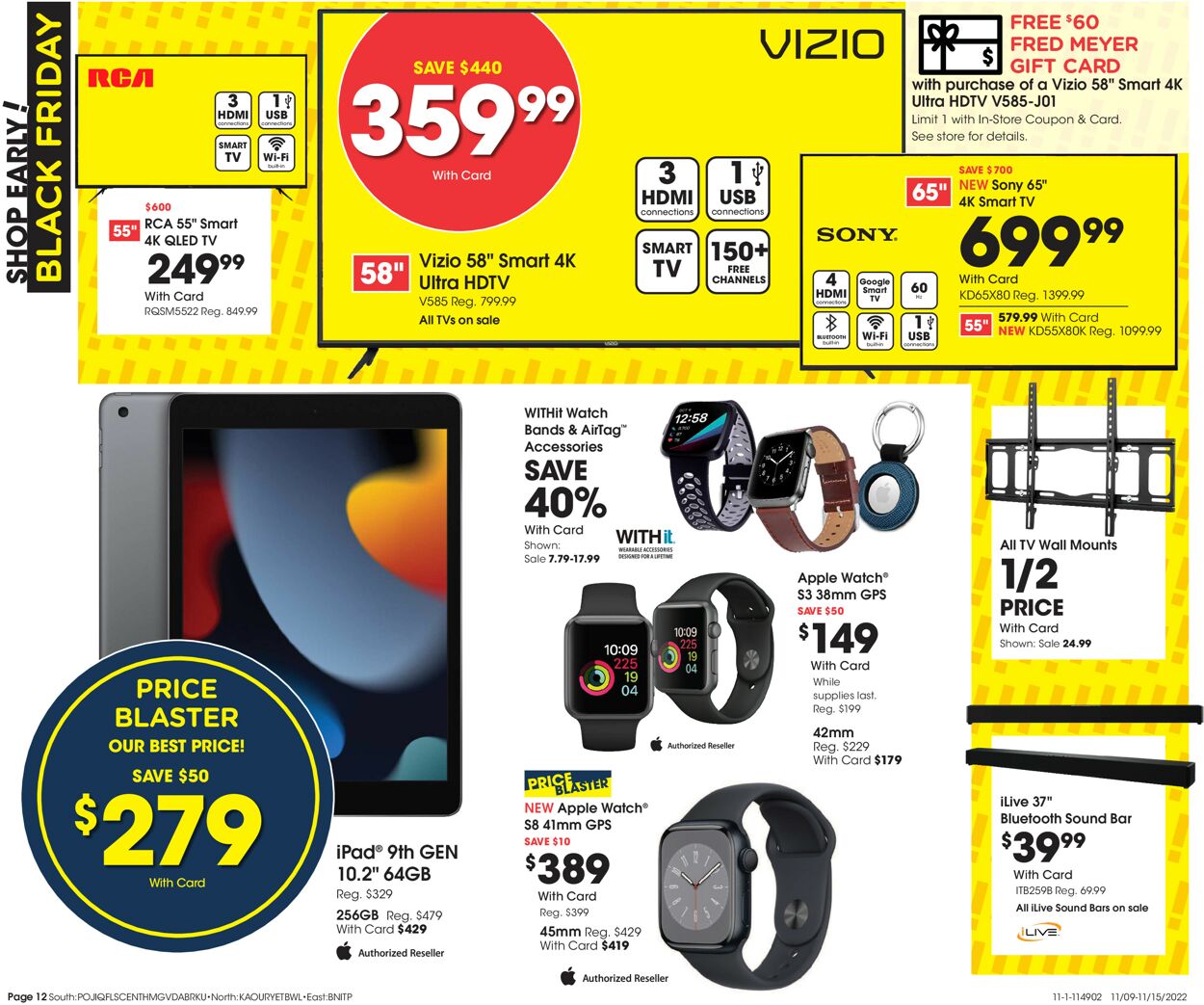 Fred Meyer Weekly Ad Circular - valid 11/09-11/15/2022 (Page 12)