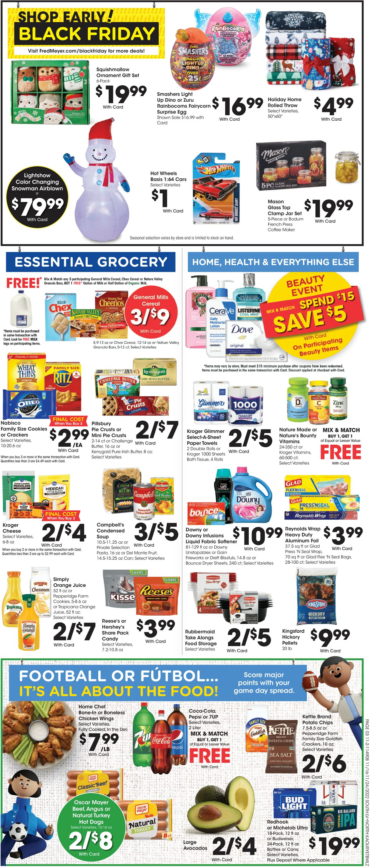 Fred Meyer Weekly Ad Circular - valid 11/16-11/24/2022 (Page 9)