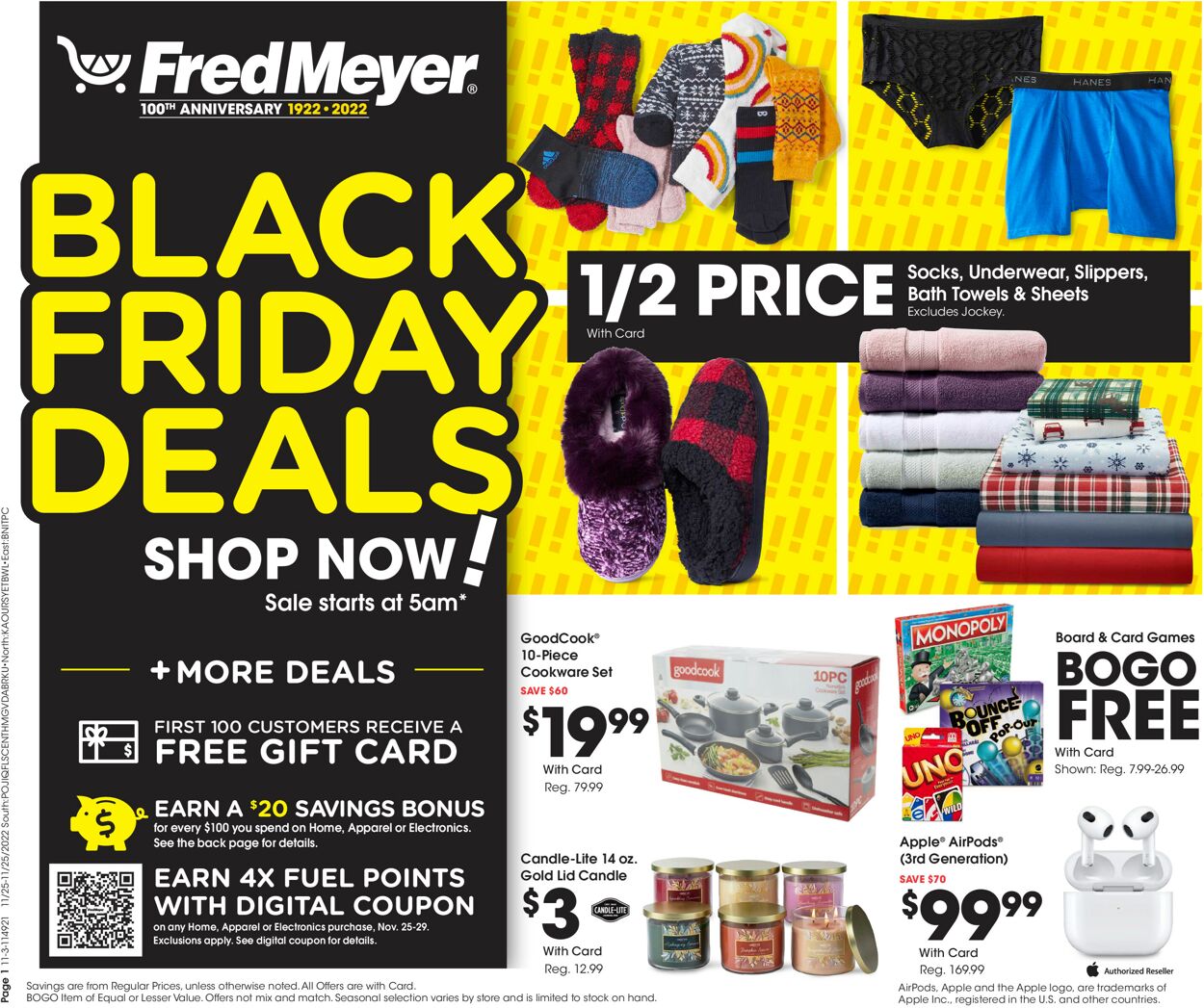 Fred Meyer Weekly Ad Circular - valid 11/25-11/25/2022