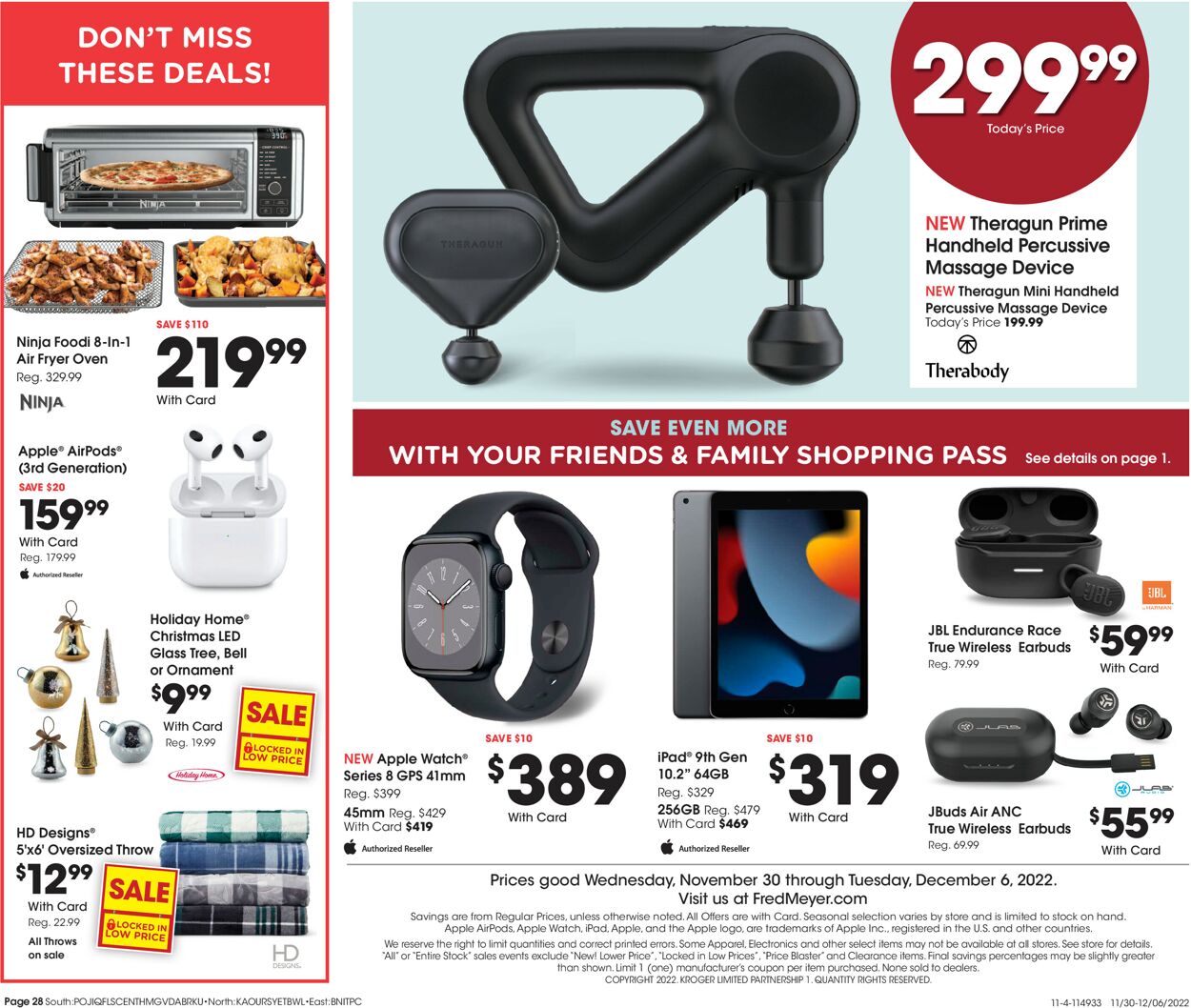 Fred Meyer Weekly Ad Circular - valid 11/30-12/06/2022 (Page 28)
