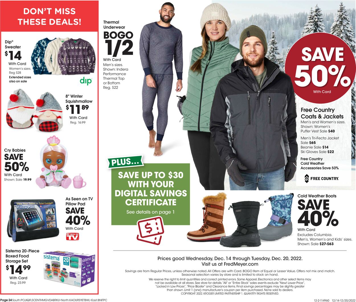 Fred Meyer Weekly Ad Circular - valid 12/14-12/20/2022 (Page 24)
