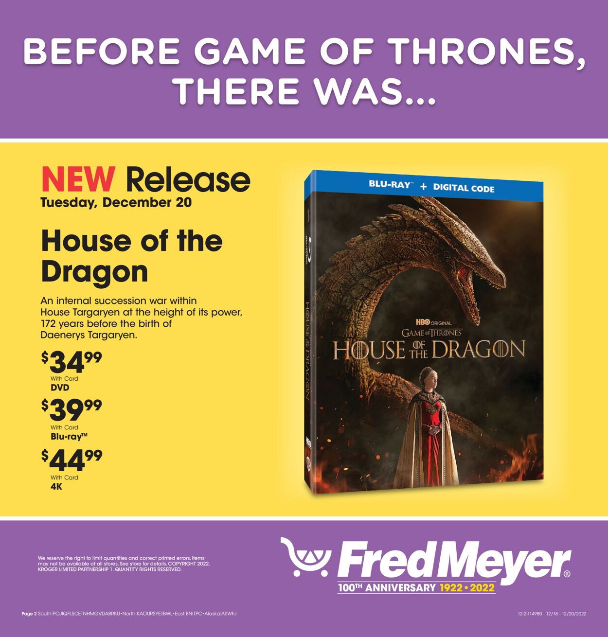 Fred Meyer Weekly Ad Circular - valid 12/20-12/20/2022 (Page 2)