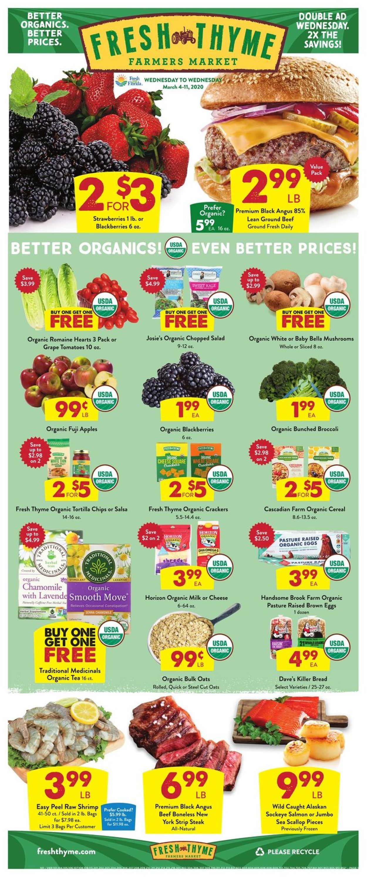 Fresh Thyme Weekly Ad Circular - valid 03/04-03/11/2020