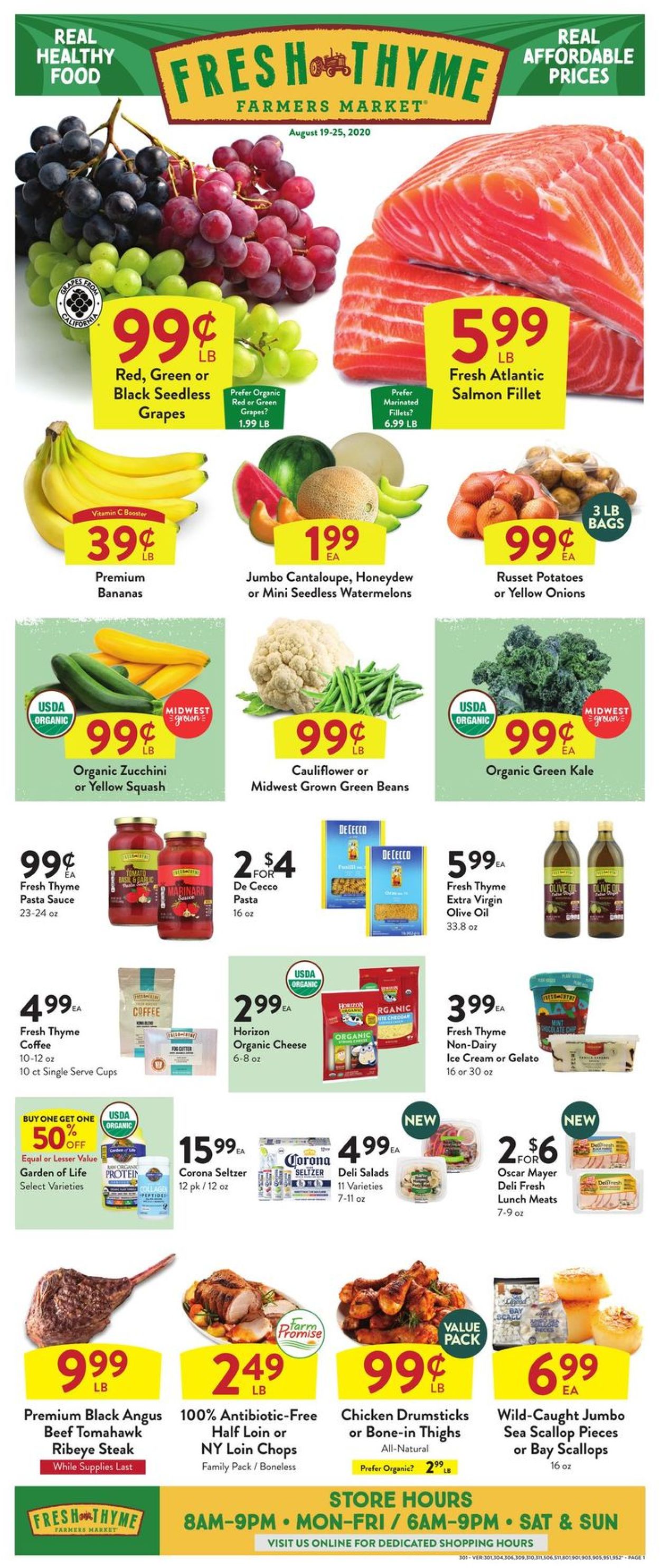 Fresh Thyme Weekly Ad Circular - valid 08/19-08/25/2020 (Page 2)