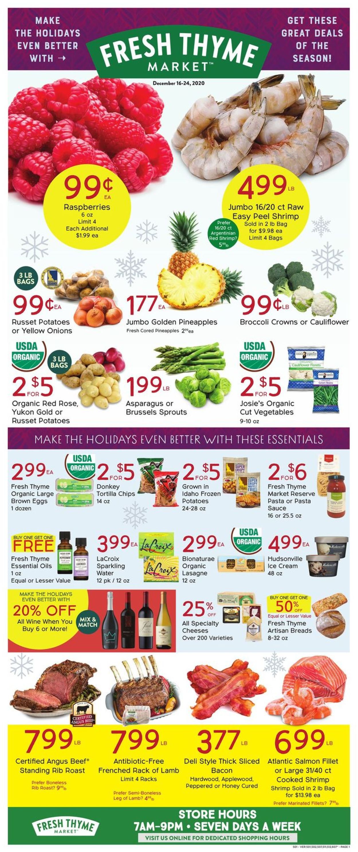 Fresh Thyme Weekly Ad Circular - valid 12/16-12/24/2020