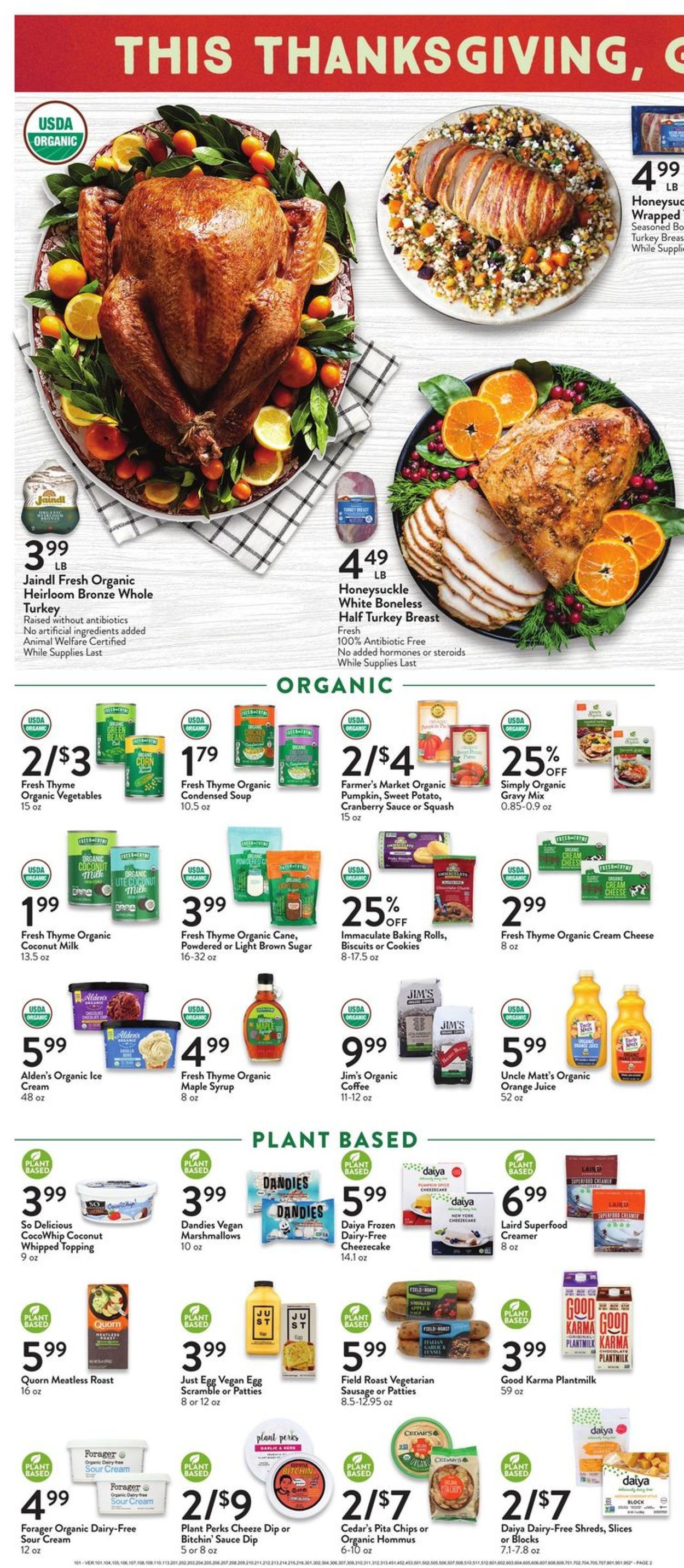 Fresh Thyme Weekly Ad Circular - valid 11/10-11/16/2021 (Page 2)