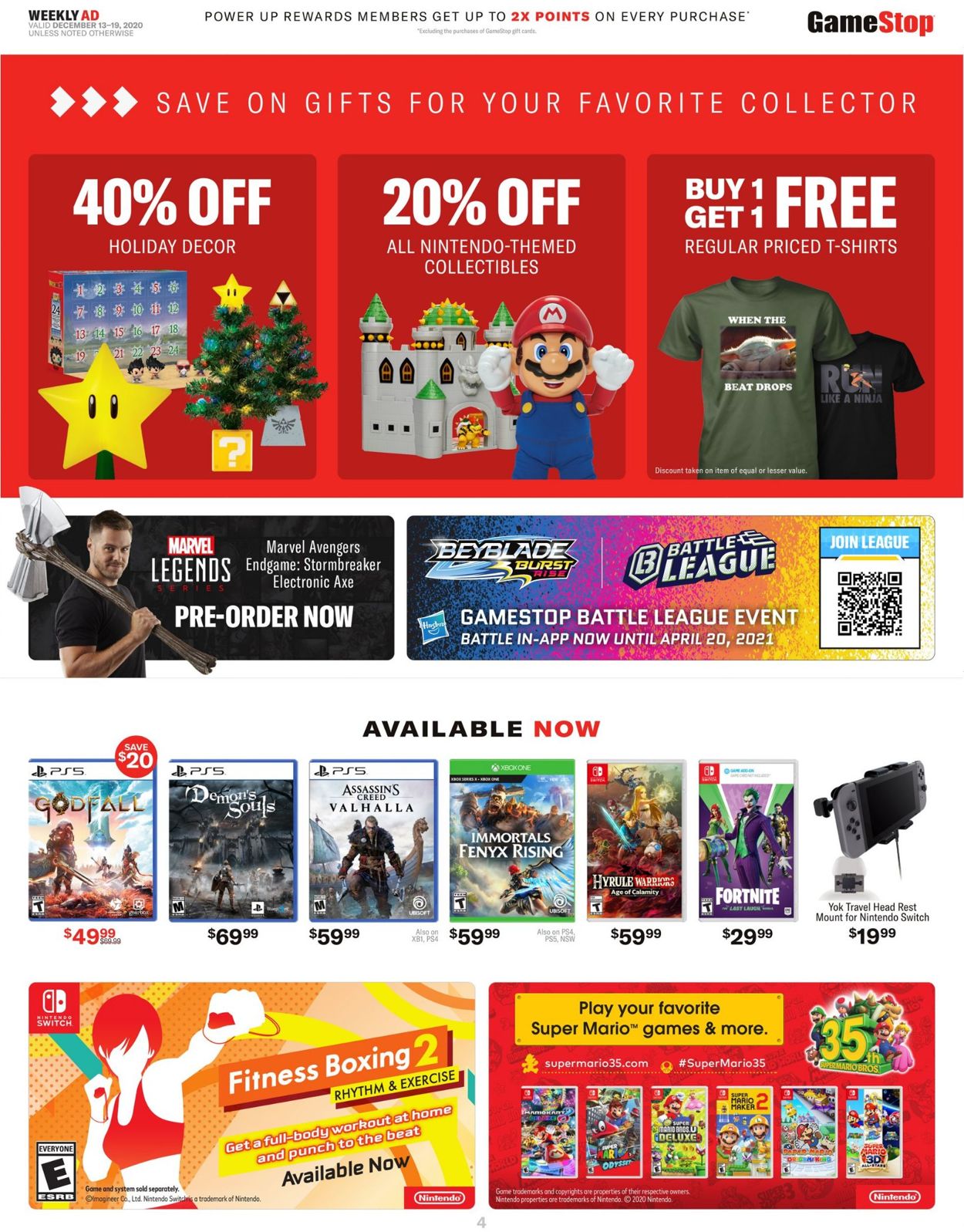 Game Stop Gift of Gaming 2020 Weekly Ad Circular - valid 12/13-12/19/2020 (Page 4)