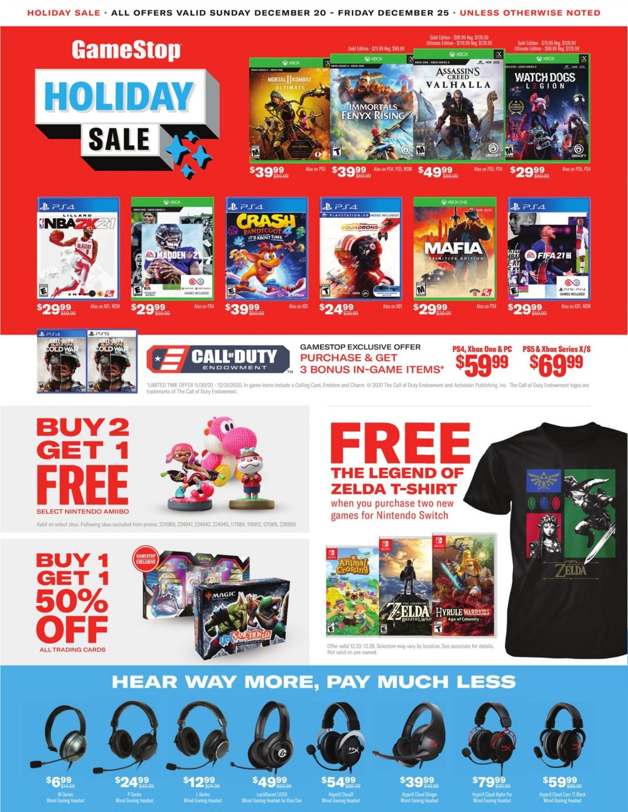 Game Stop Holiday Sale 2020 Weekly Ad Circular - valid 12/20-12/25/2020
