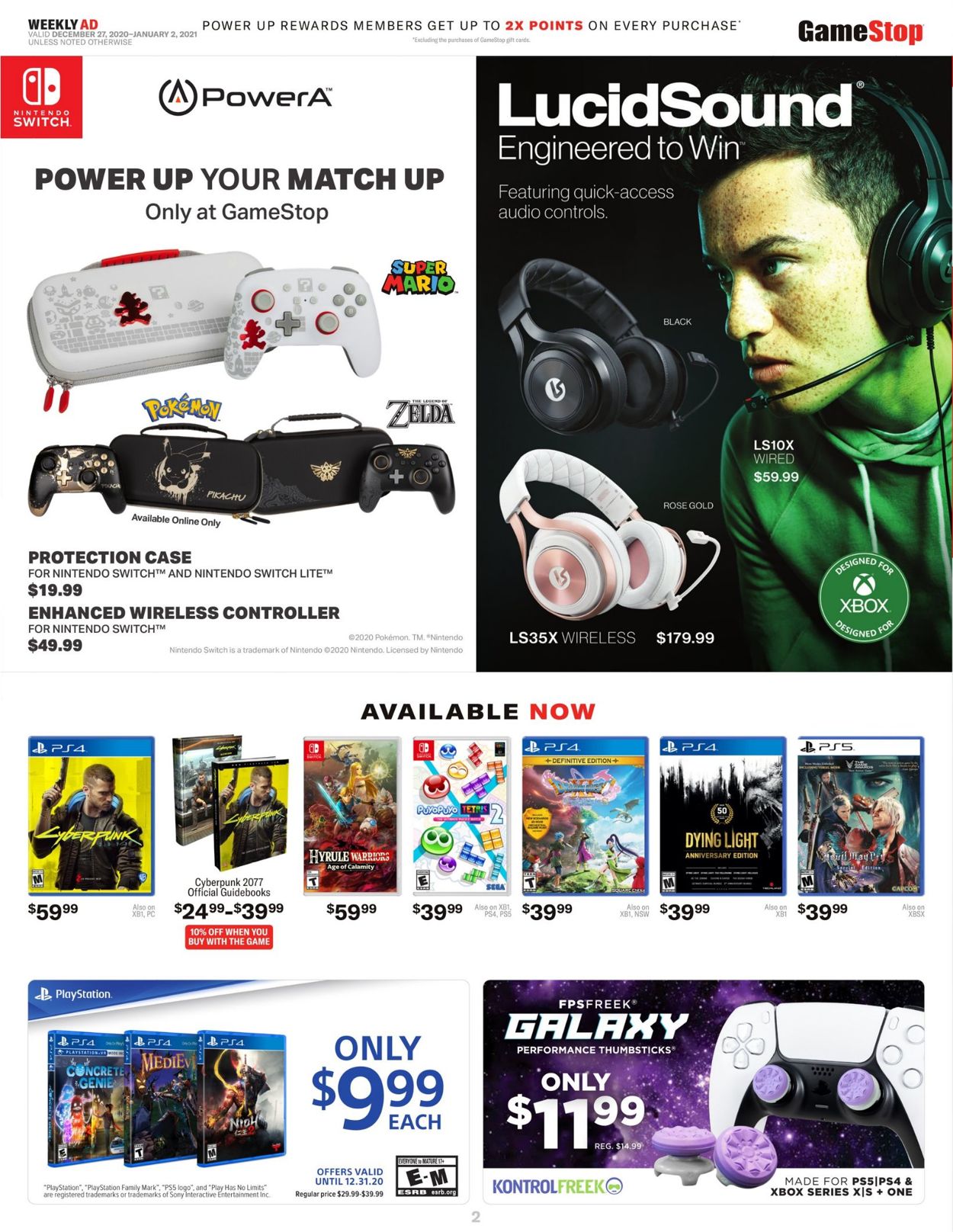 Game Stop Weekly Ad Circular - valid 12/27-01/02/2021 (Page 2)