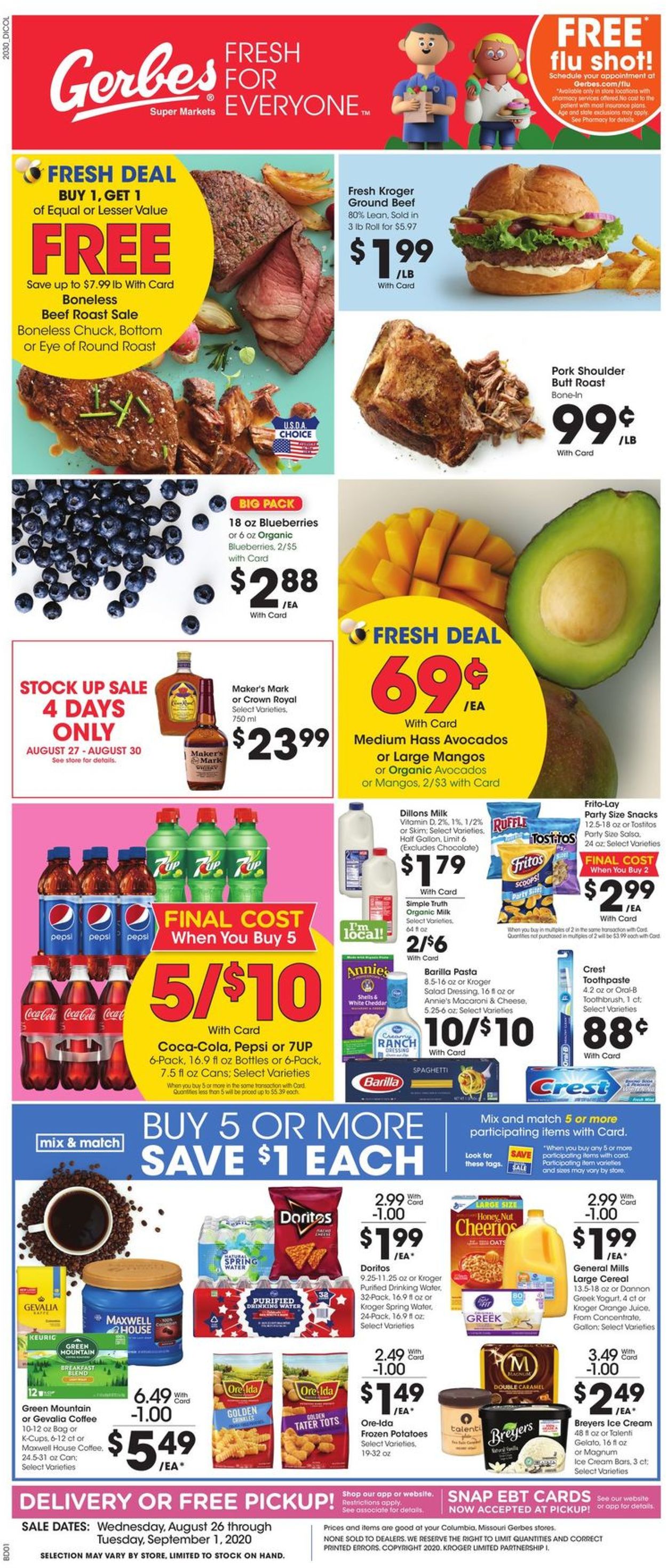 Gerbes Super Markets Weekly Ad Circular - valid 08/26-09/01/2020