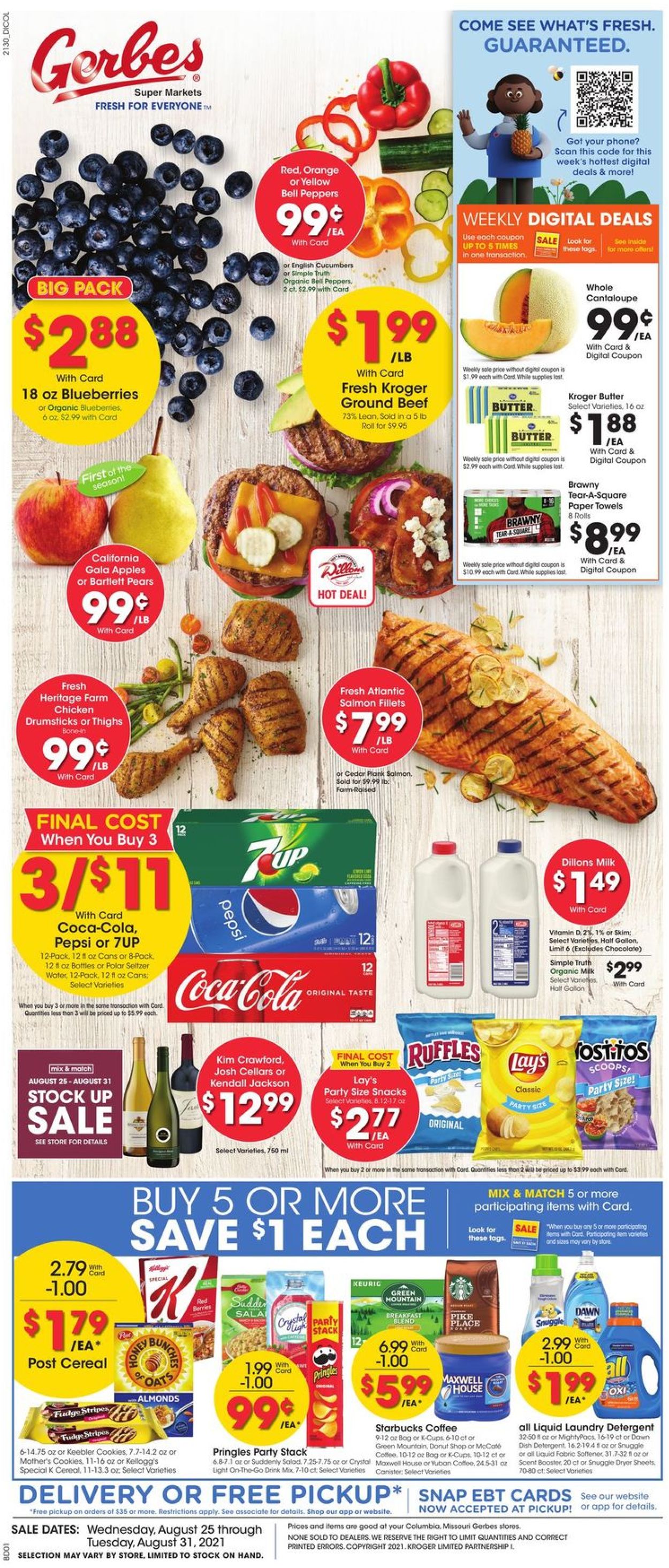 Gerbes Super Markets Weekly Ad Circular - valid 08/25-08/31/2021