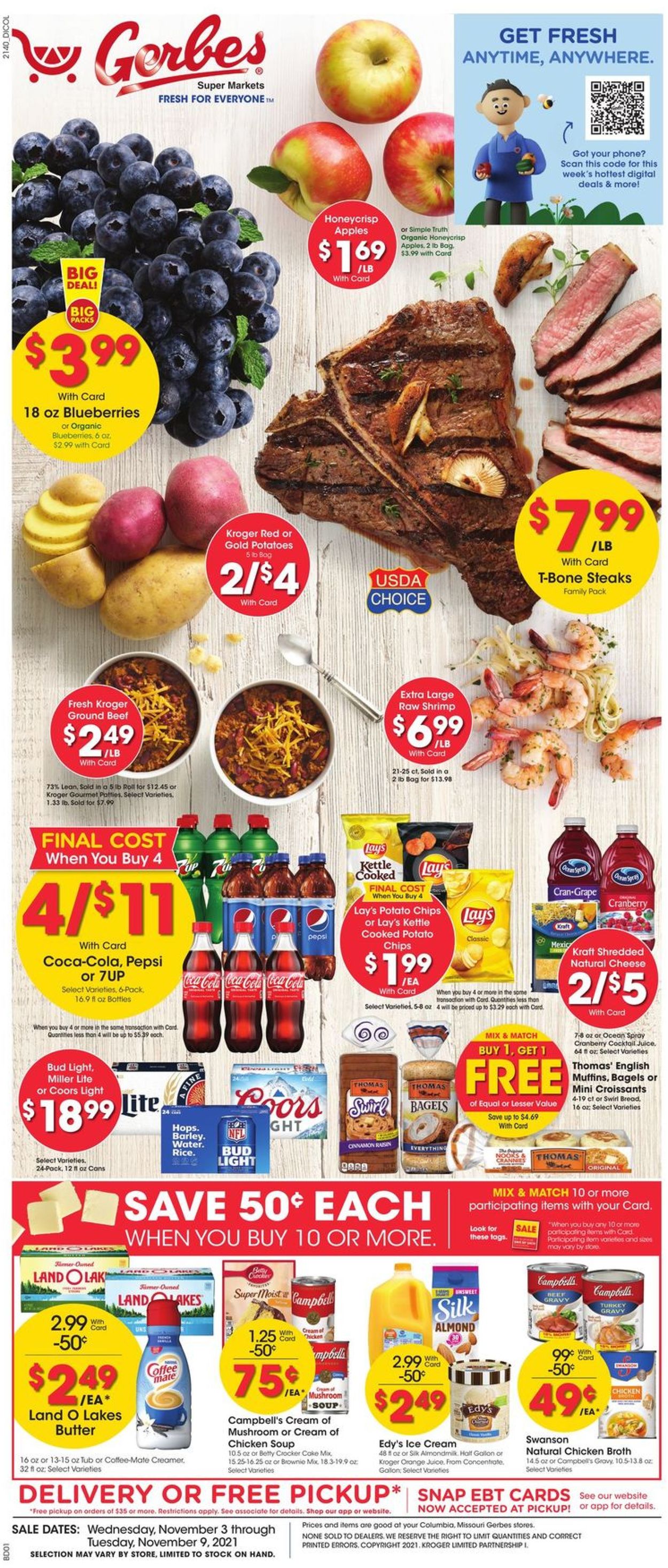 Gerbes Super Markets Weekly Ad Circular - valid 11/03-11/09/2021