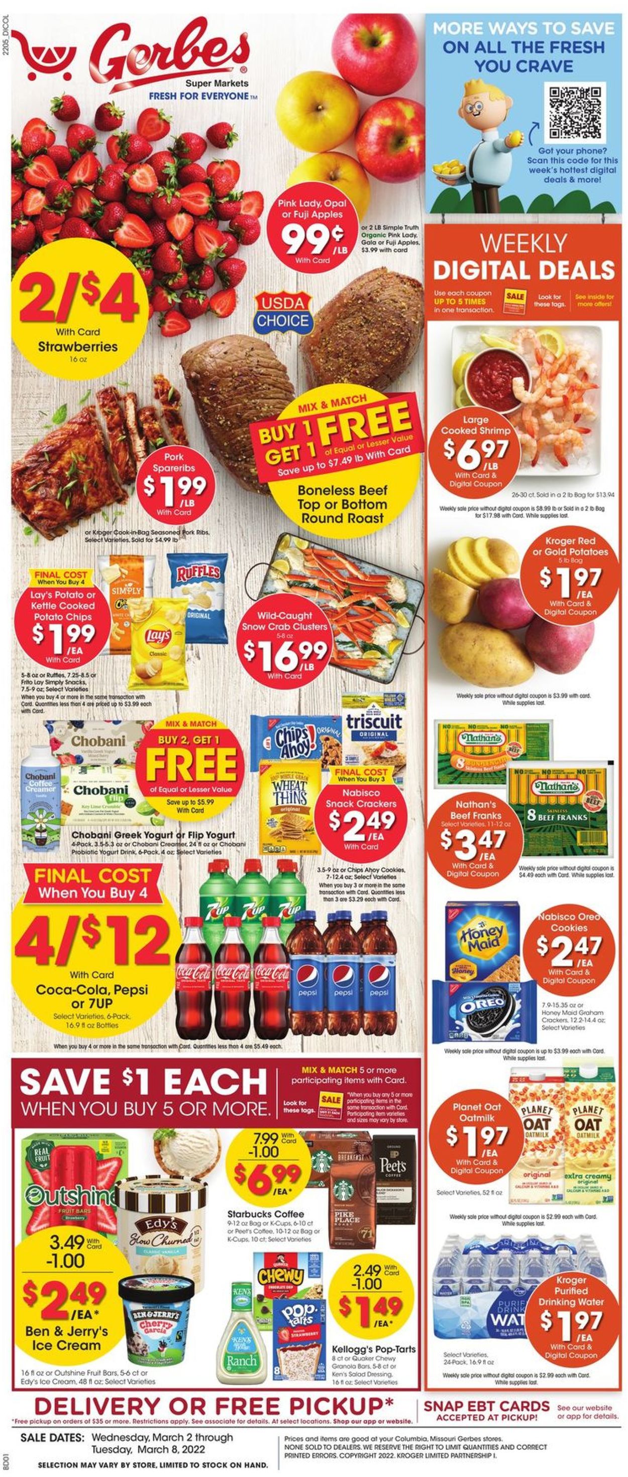 Gerbes Super Markets Weekly Ad Circular - valid 03/02-03/08/2022
