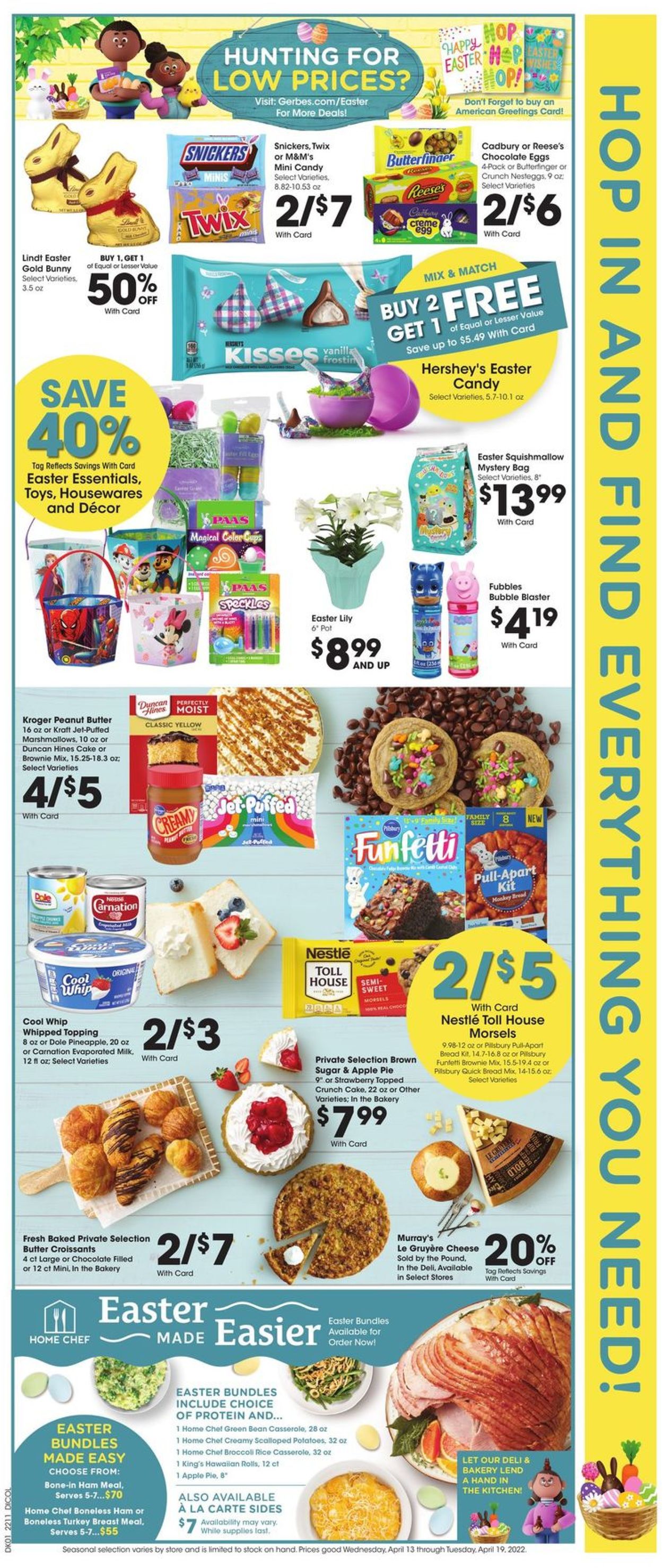 Gerbes Super Markets EASTER AD 2022 Weekly Ad Circular - valid 04/13-04/19/2022 (Page 2)