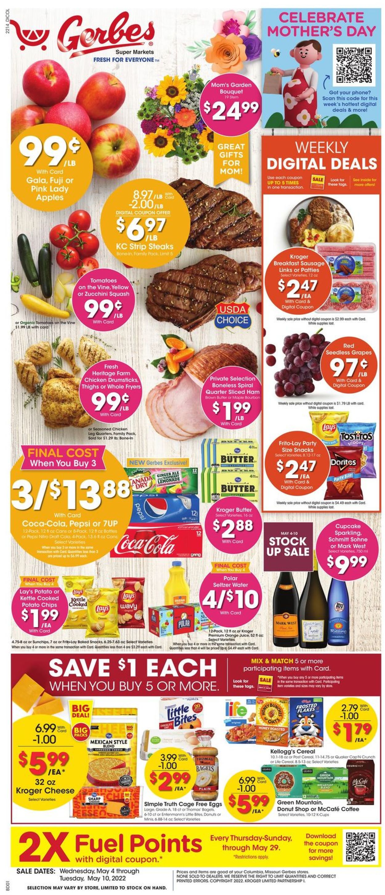 Gerbes Super Markets Weekly Ad Circular - valid 05/04-05/10/2022