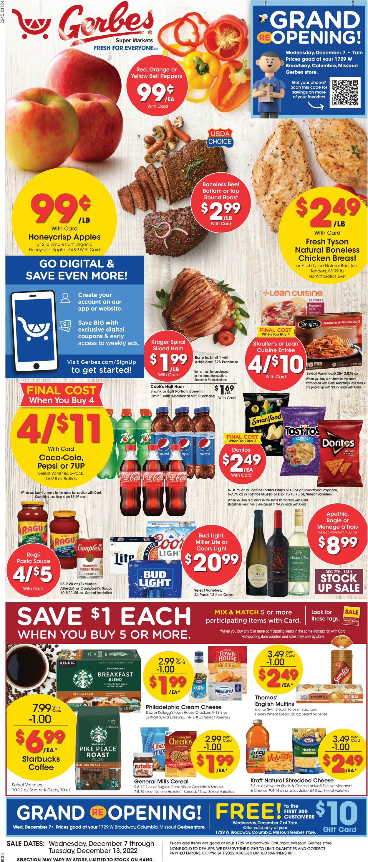 Gerbes Super Markets Weekly Ad Circular - valid 12/07-12/13/2022