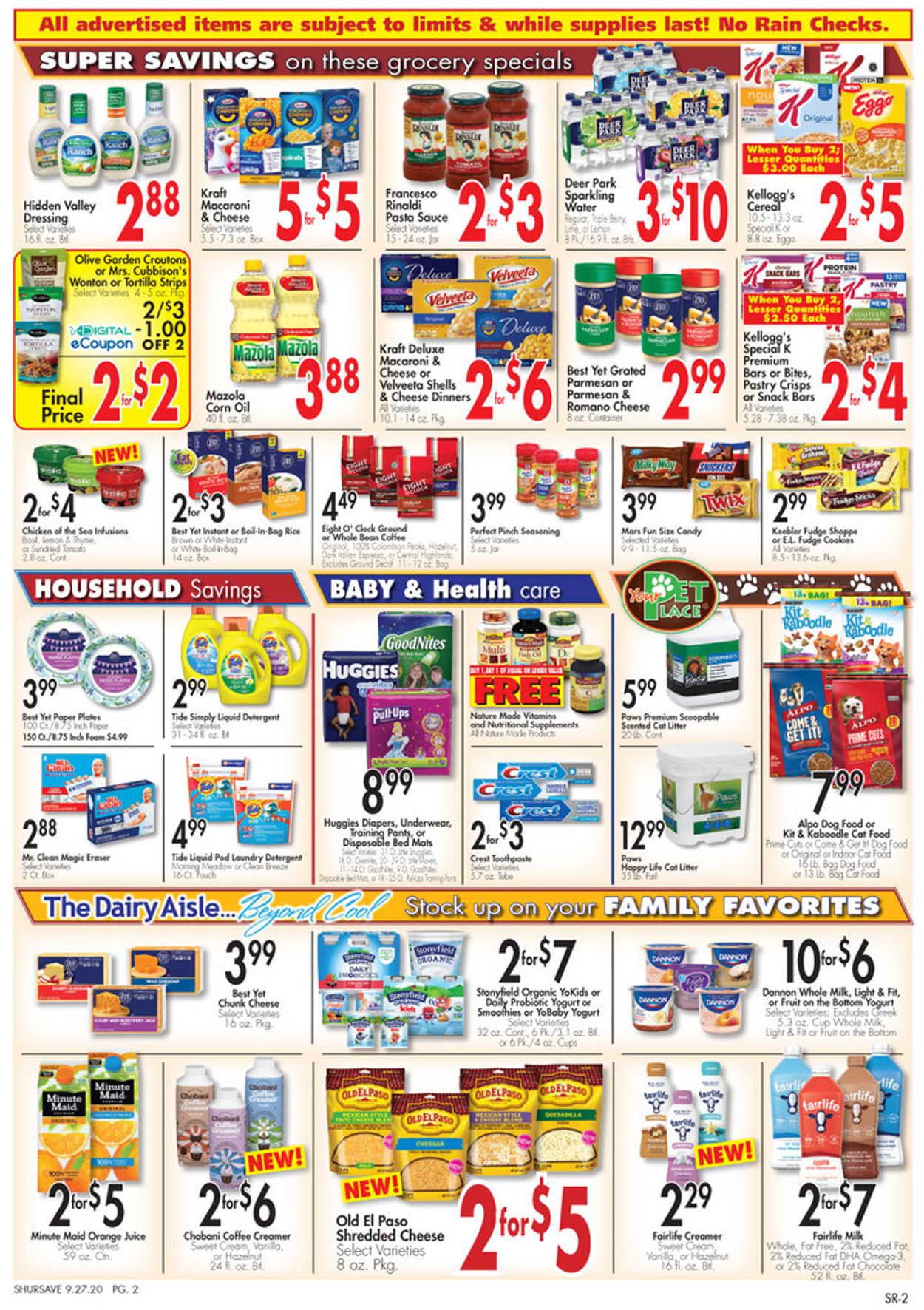 Gerrity's Supermarkets Weekly Ad Circular - valid 09/27-10/03/2020 (Page 2)