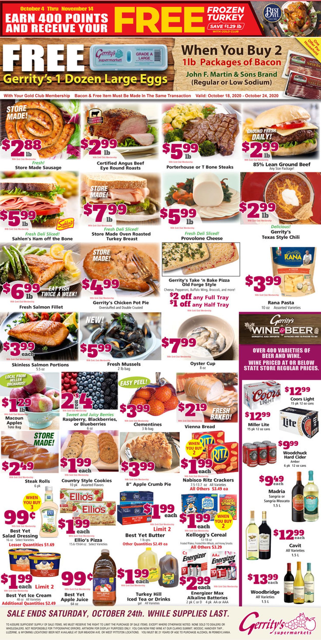 Gerrity's Supermarkets Weekly Ad Circular - valid 10/18-10/24/2020