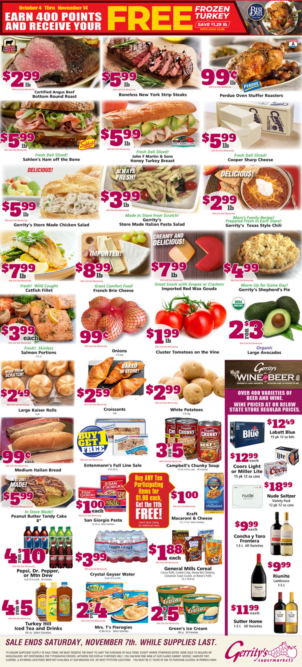 Gerrity's Supermarkets Weekly Ad Circular - valid 11/01-11/07/2020 (Page 9)