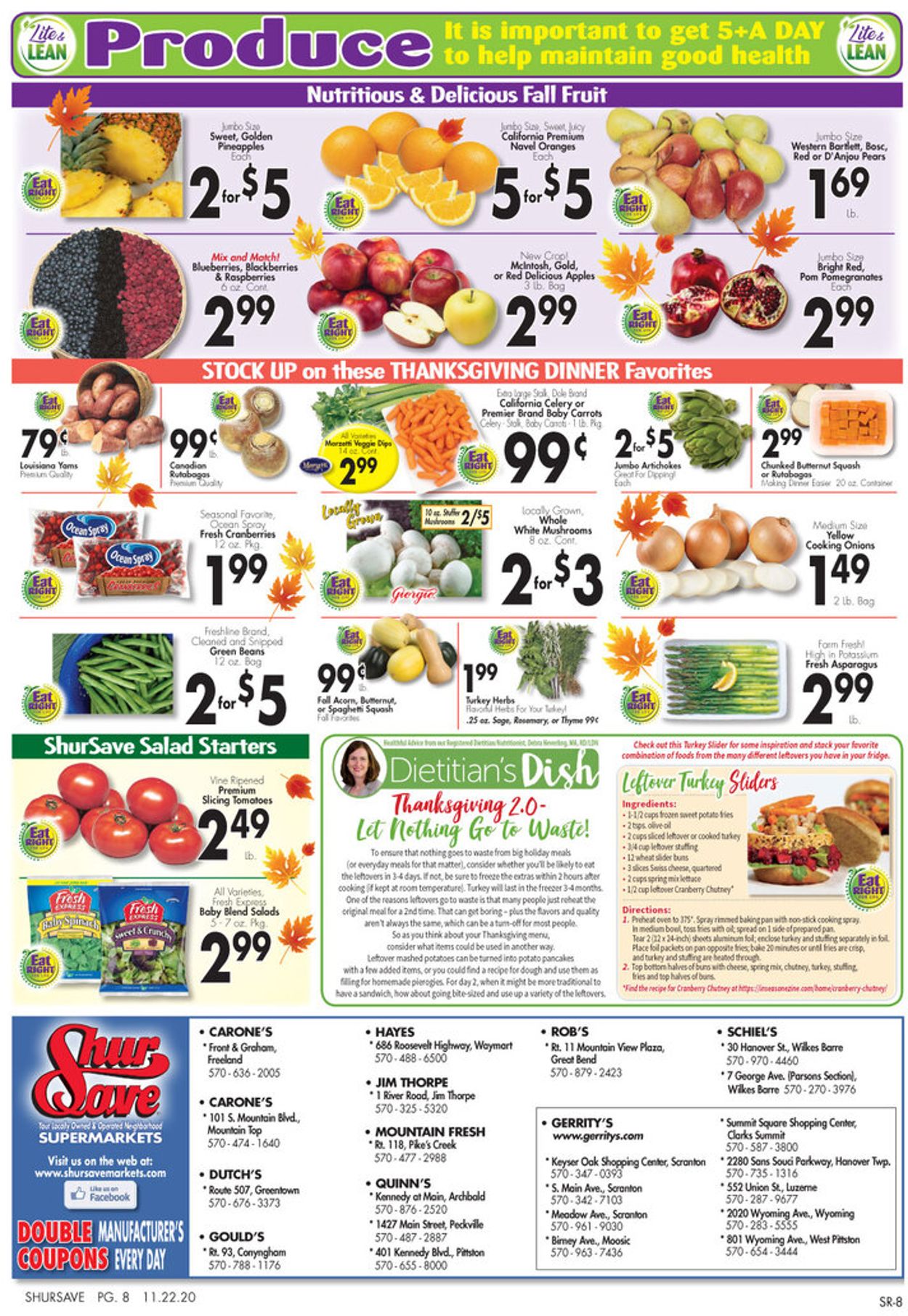 Gerrity's Supermarkets Thanksgiving 2020 Weekly Ad Circular - valid 11/22-11/28/2020 (Page 9)