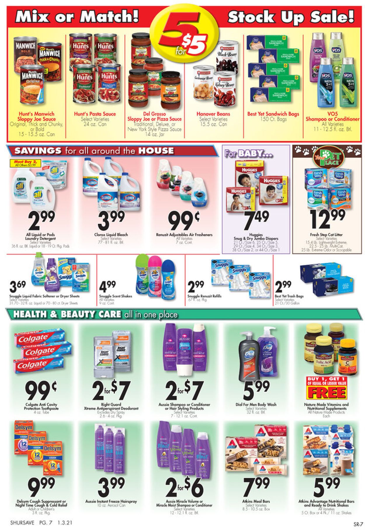Gerrity's Supermarkets Weekly Ad Circular - valid 01/03-01/09/2021 (Page 7)