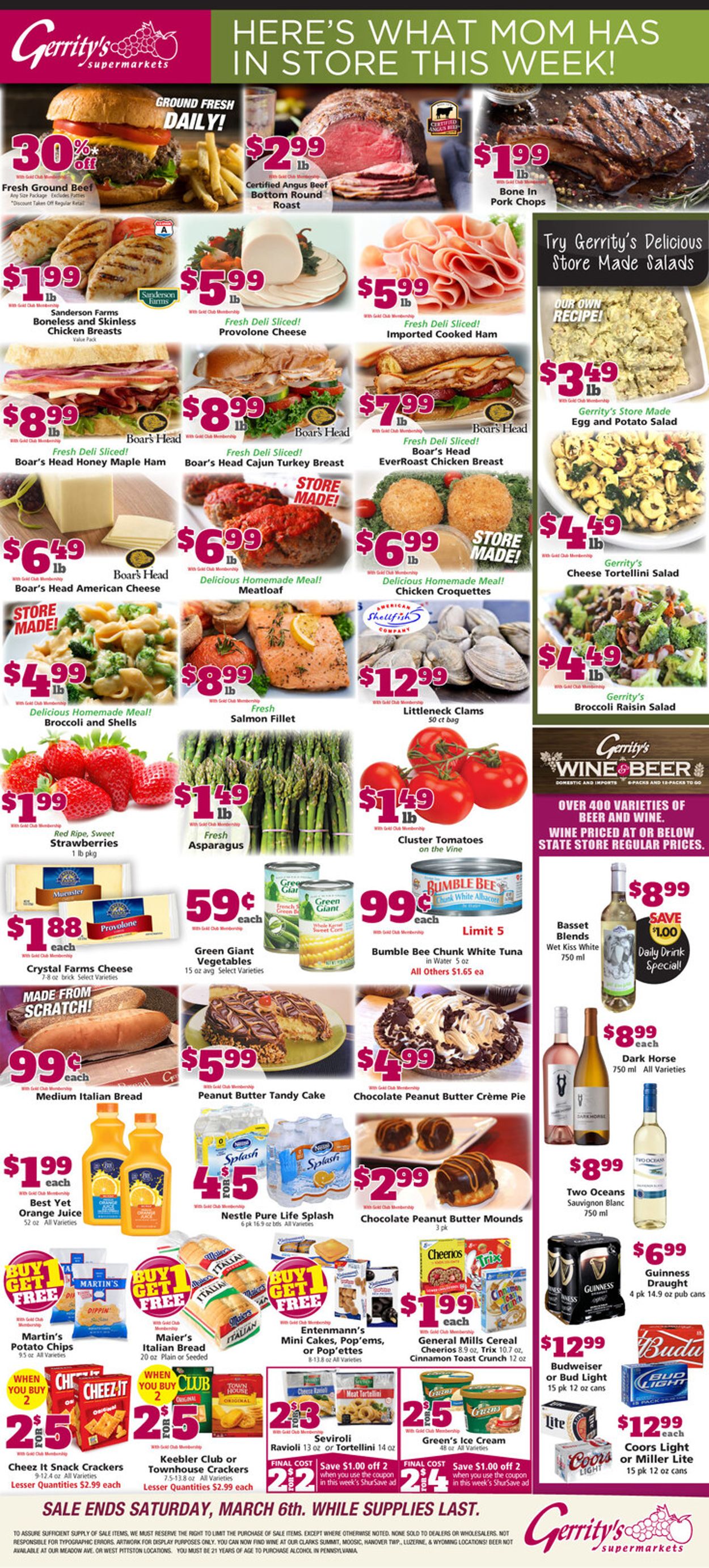 Gerrity's Supermarkets Weekly Ad Circular - valid 02/28-03/06/2021