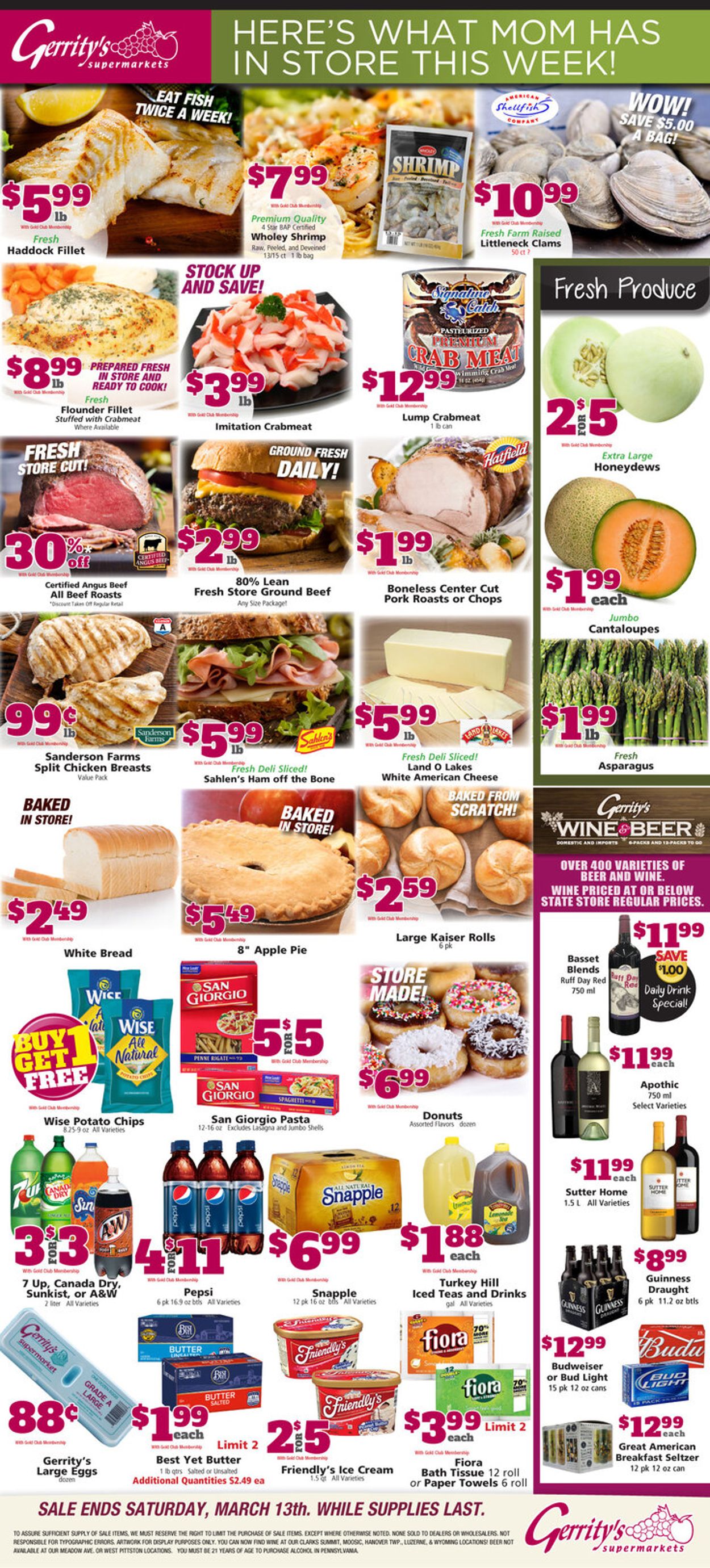 Gerrity's Supermarkets Weekly Ad Circular - valid 03/07-03/13/2021