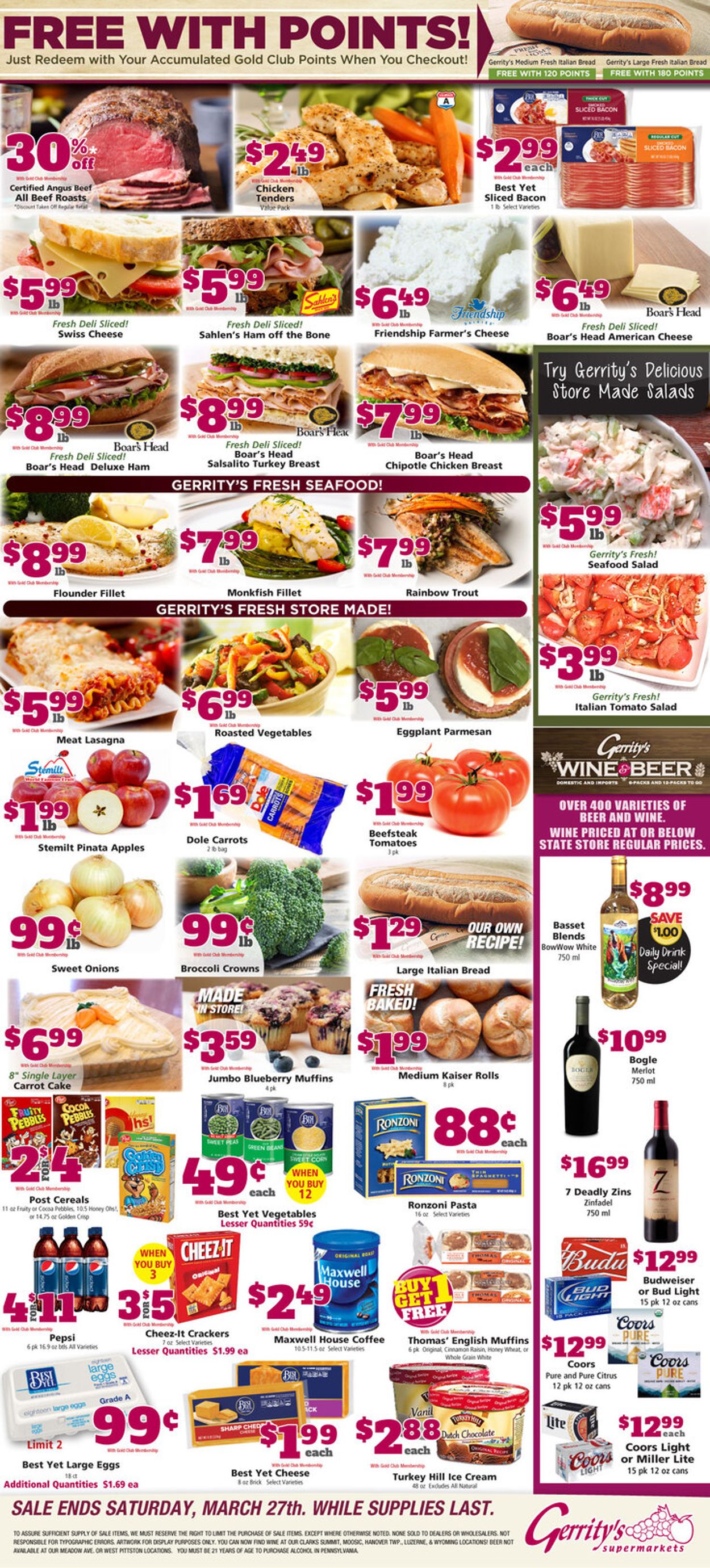 Gerrity's Supermarkets Weekly Ad Circular - valid 03/21-03/27/2021