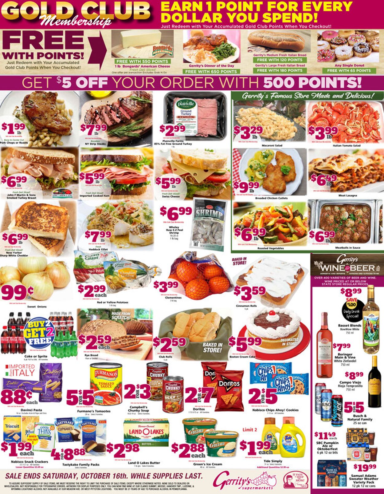 Gerrity's Supermarkets Weekly Ad Circular - valid 10/10-10/16/2021
