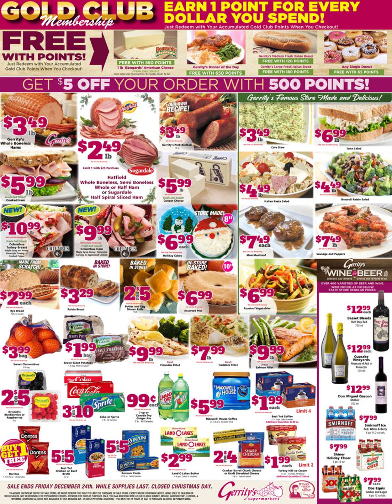 Gerrity's Supermarkets CHRISTMAS 2021 Weekly Ad Circular - valid 12/19-12/25/2021
