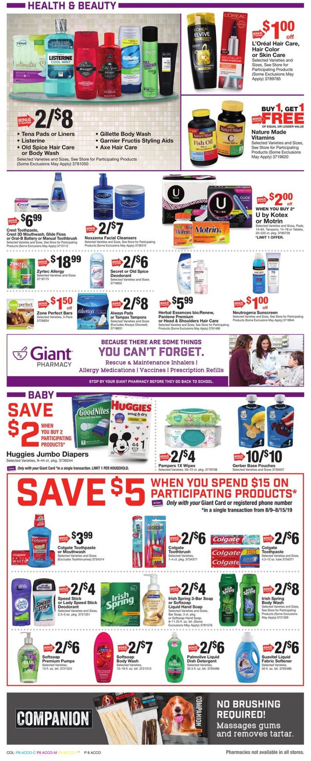 Giant Food Weekly Ad Circular - valid 08/09-08/15/2019 (Page 13)