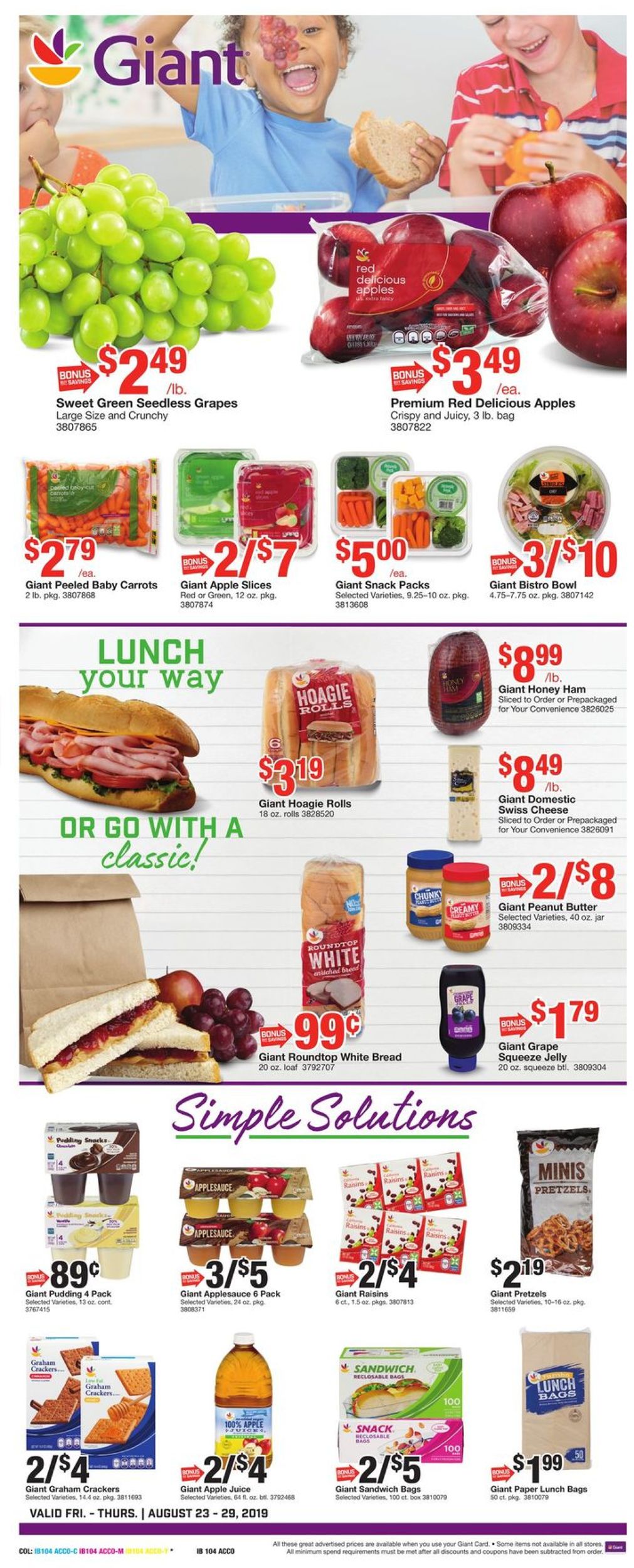 Giant Food Weekly Ad Circular - valid 08/23-08/29/2019 (Page 17)