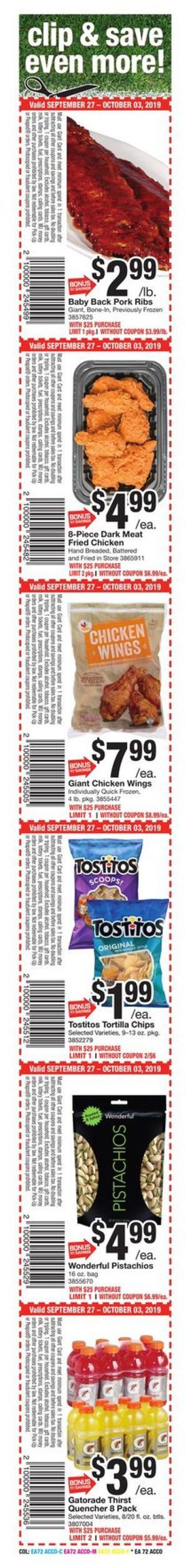 Giant Food Weekly Ad Circular - valid 09/27-10/03/2019 (Page 2)