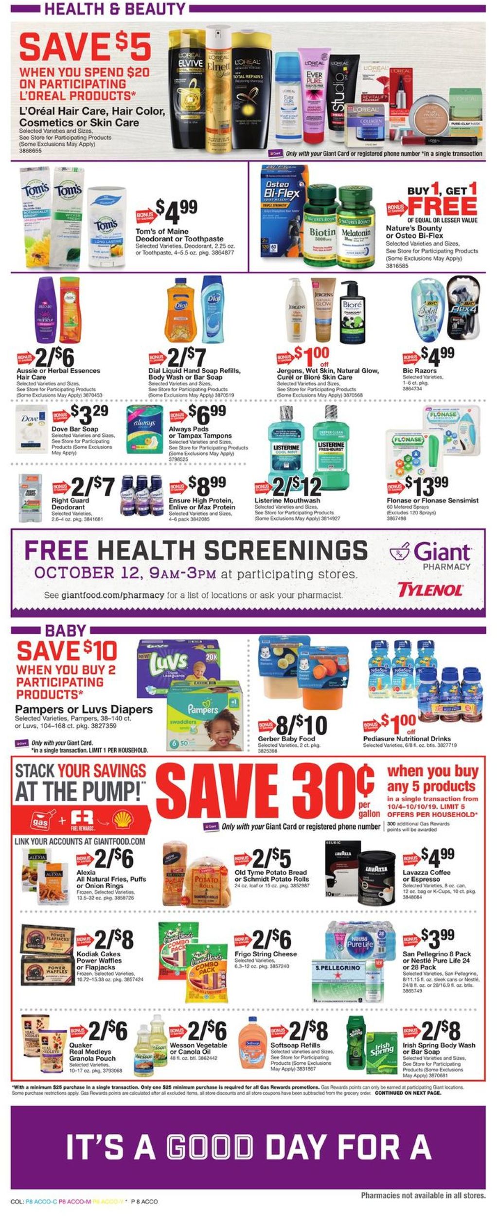 Giant Food Weekly Ad Circular - valid 10/04-10/10/2019 (Page 11)