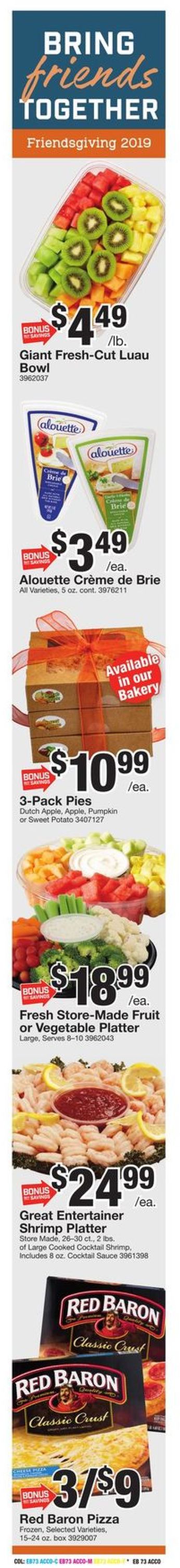 Giant Food - Thanksgiving Ad 2019 Weekly Ad Circular - valid 11/22-11/28/2019 (Page 3)