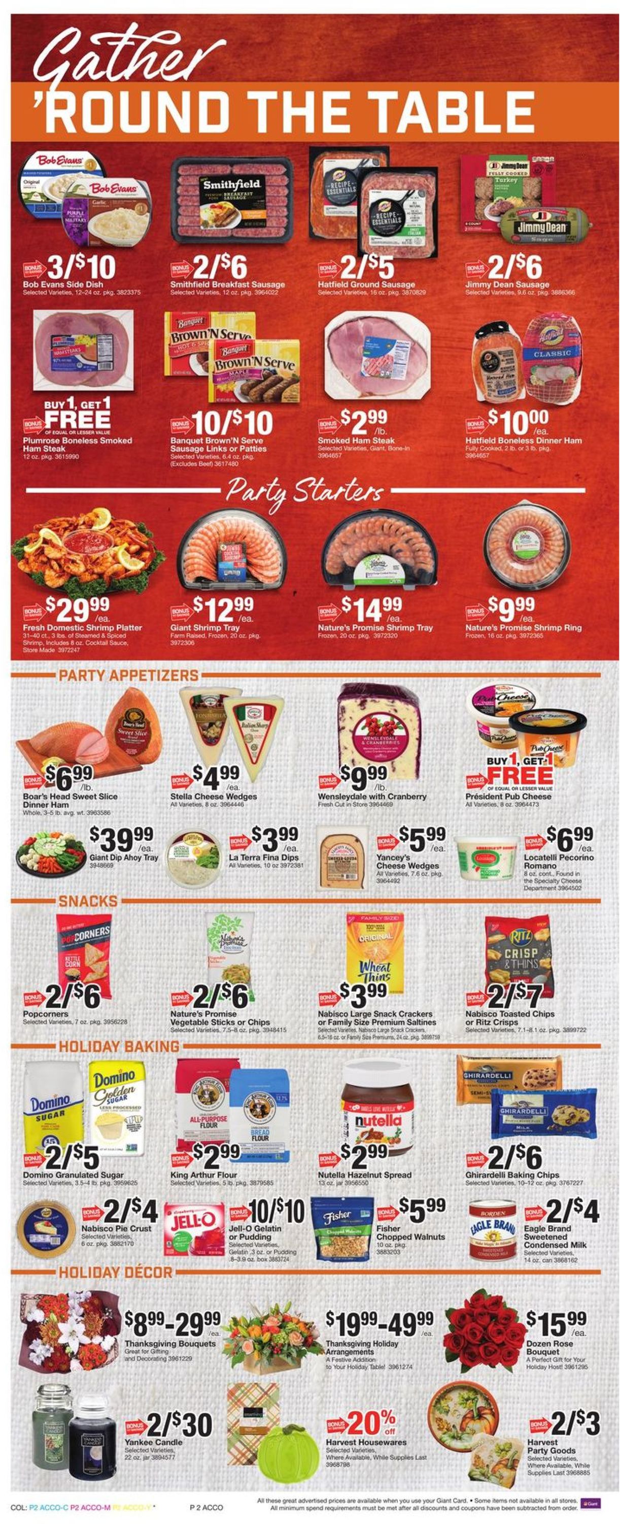 Giant Food - Thanksgiving Ad 2019 Weekly Ad Circular - valid 11/22-11/28/2019 (Page 5)