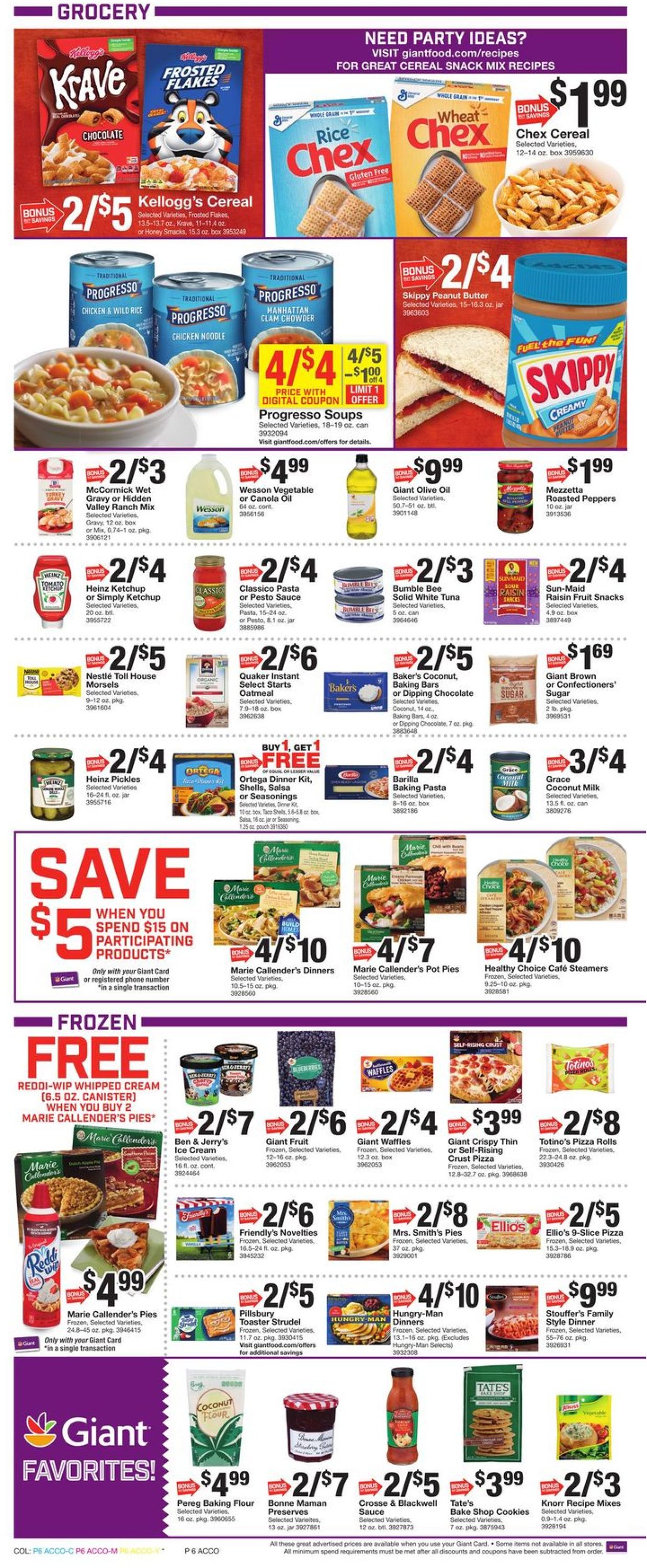 Giant Food - Thanksgiving Ad 2019 Weekly Ad Circular - valid 11/22-11/28/2019 (Page 9)