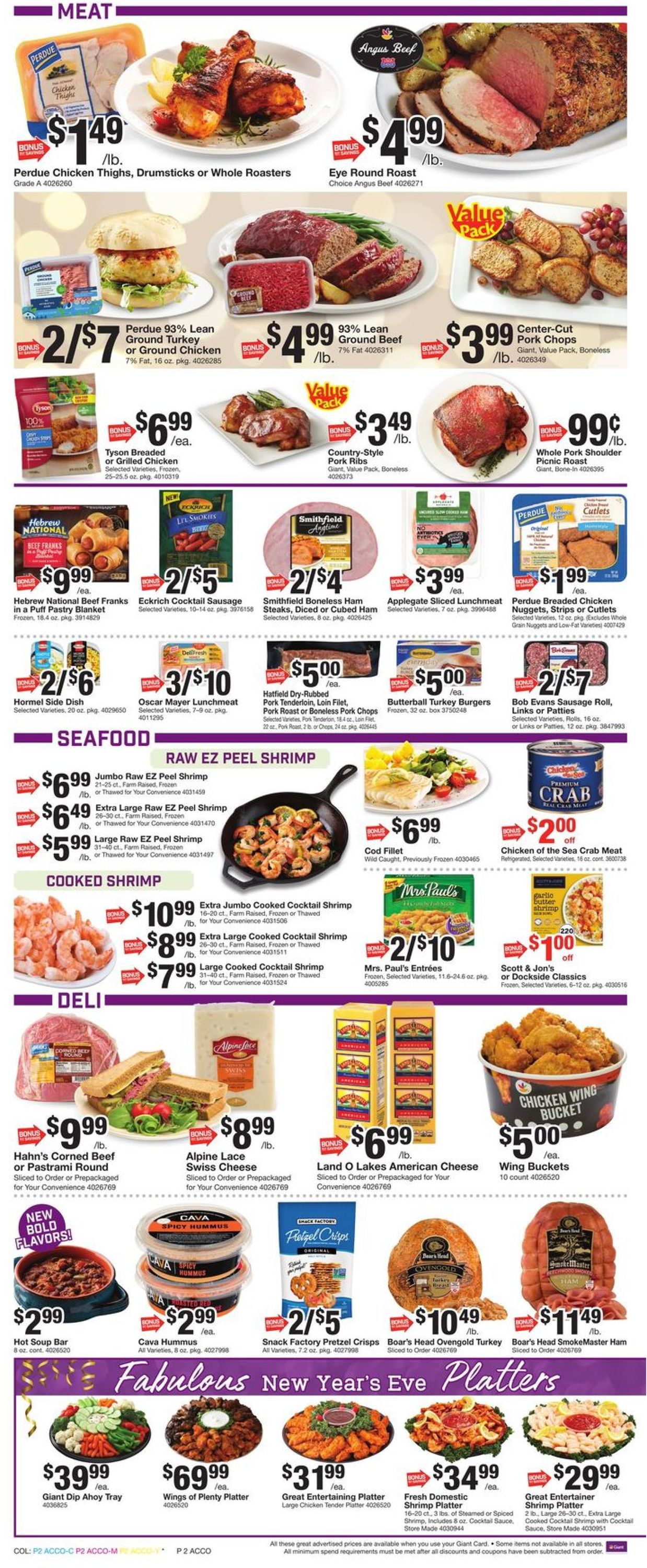 Giant Food - New Year's Ad 2019/2020 Weekly Ad Circular - valid 12/27-01/02/2020 (Page 4)