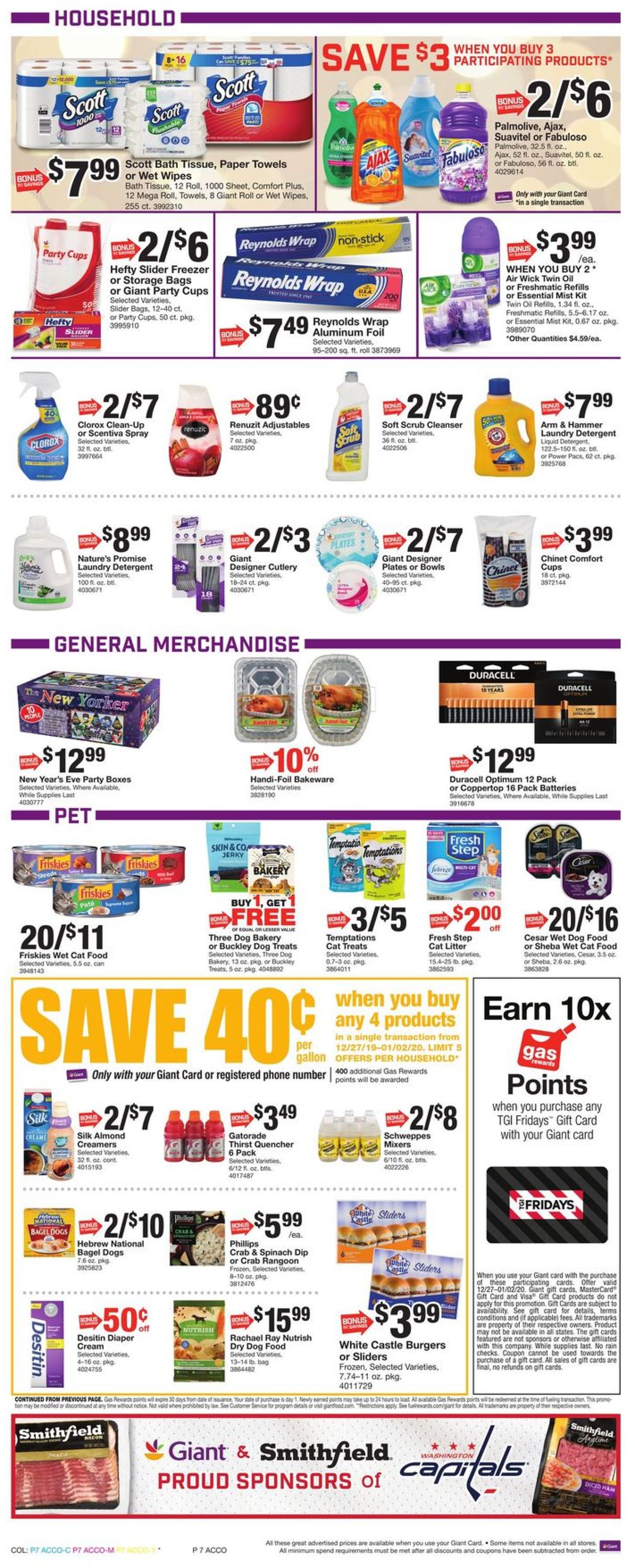 Giant Food - New Year's Ad 2019/2020 Weekly Ad Circular - valid 12/27-01/02/2020 (Page 9)