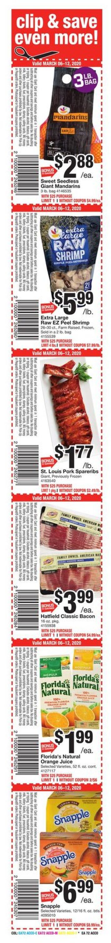 Giant Food Weekly Ad Circular - valid 03/06-03/12/2020 (Page 2)