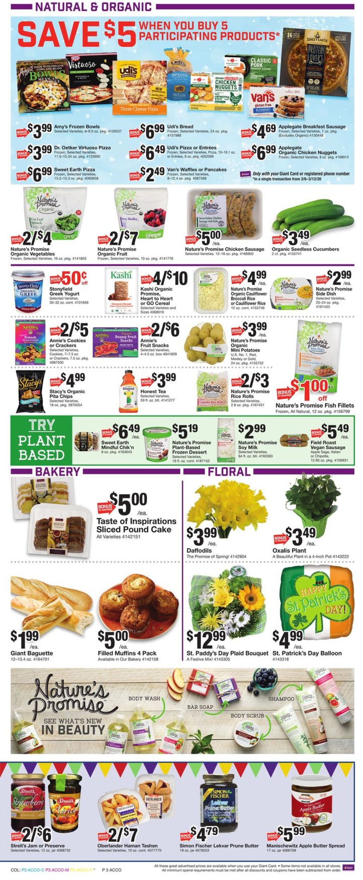 Giant Food Weekly Ad Circular - valid 03/06-03/12/2020 (Page 5)