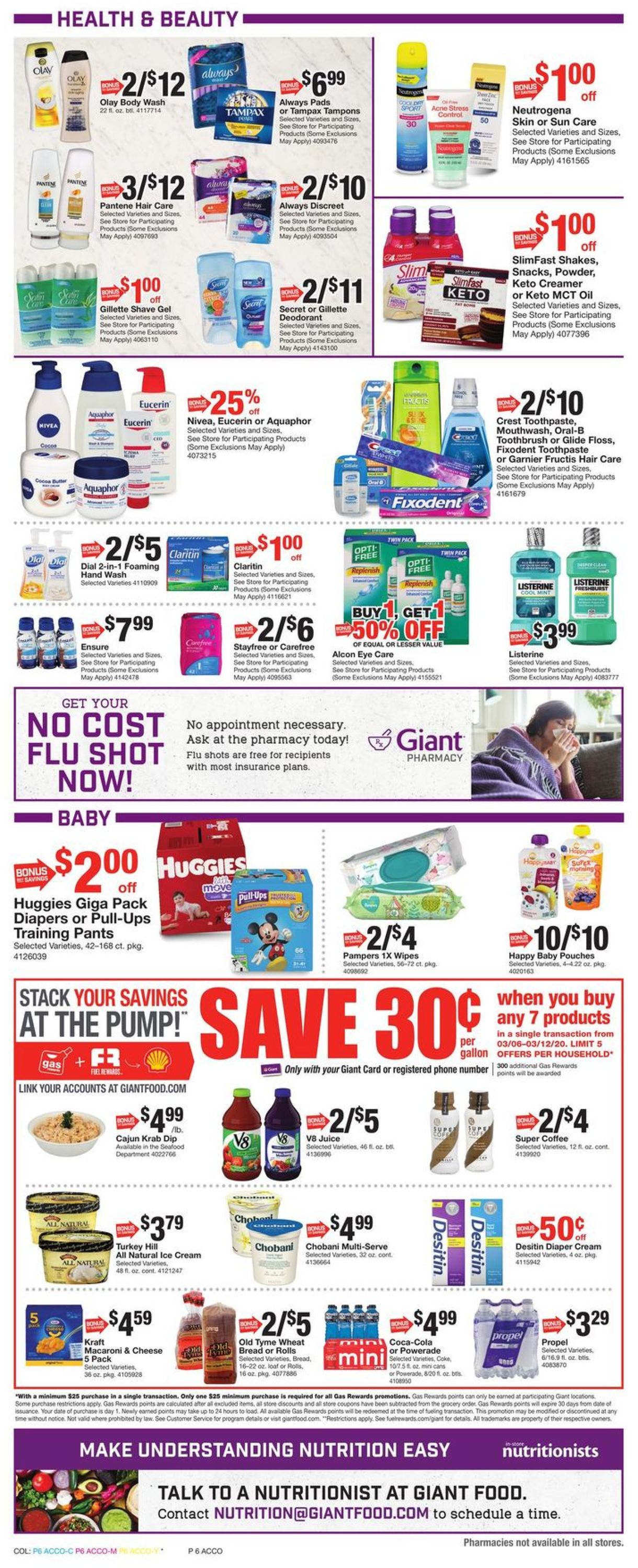 Giant Food Weekly Ad Circular - valid 03/06-03/12/2020 (Page 10)
