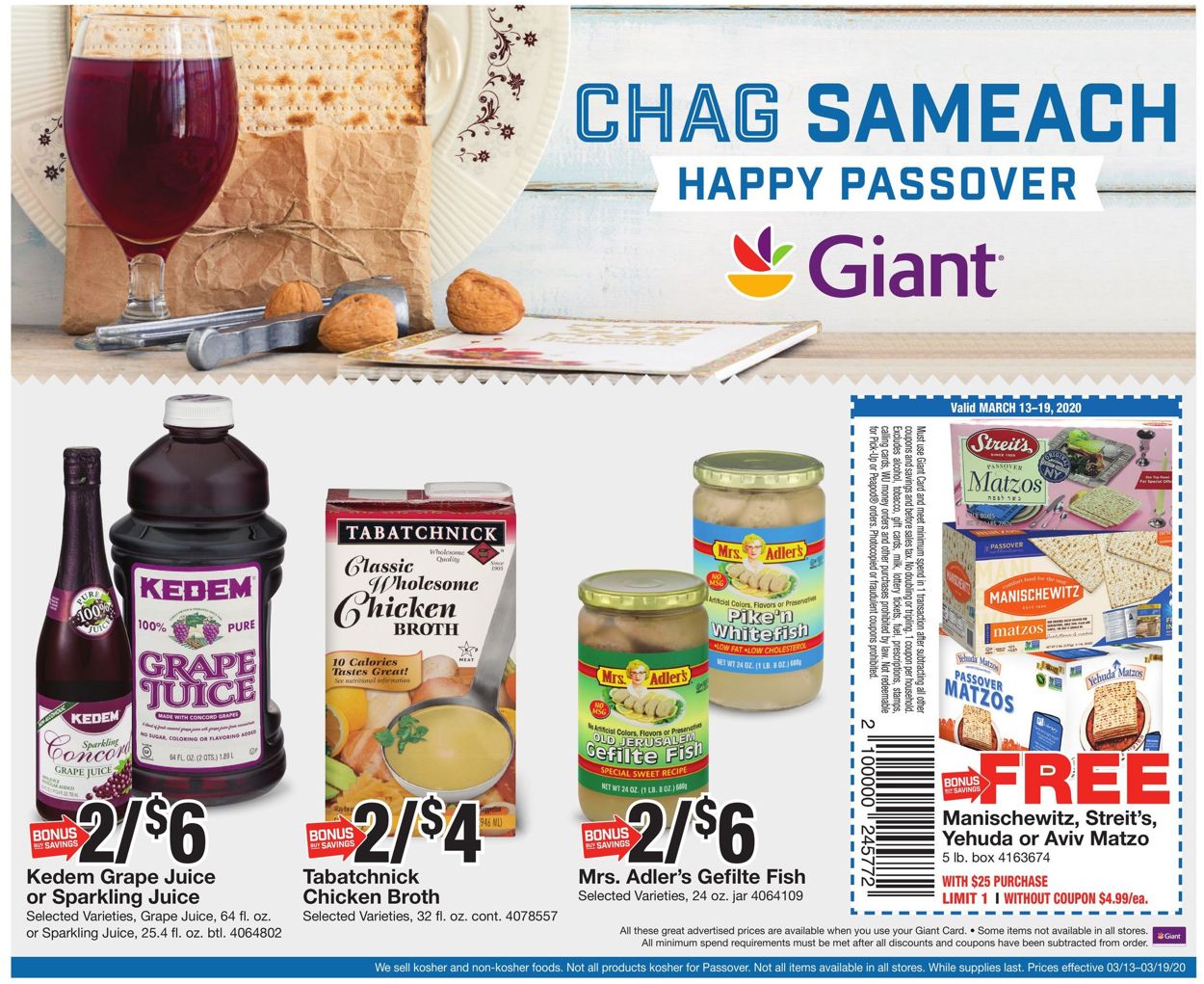 Giant Food Weekly Ad Circular - valid 03/13-03/19/2020 (Page 22)