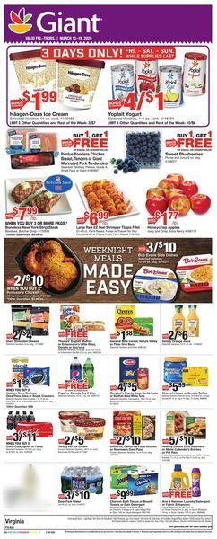 Giant Food Weekly Ad Circular - valid 03/13-03/19/2020