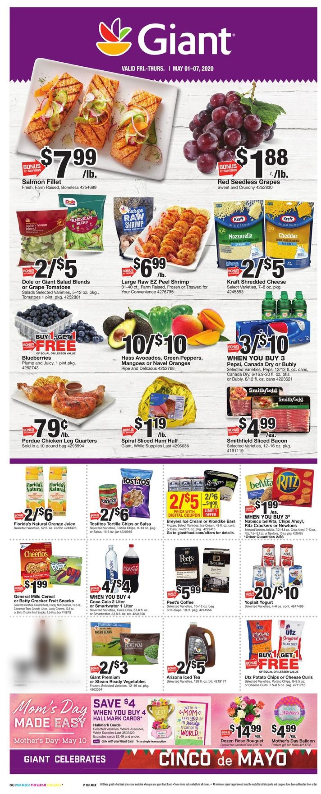 Giant Food Weekly Ad Circular - valid 05/01-05/07/2020