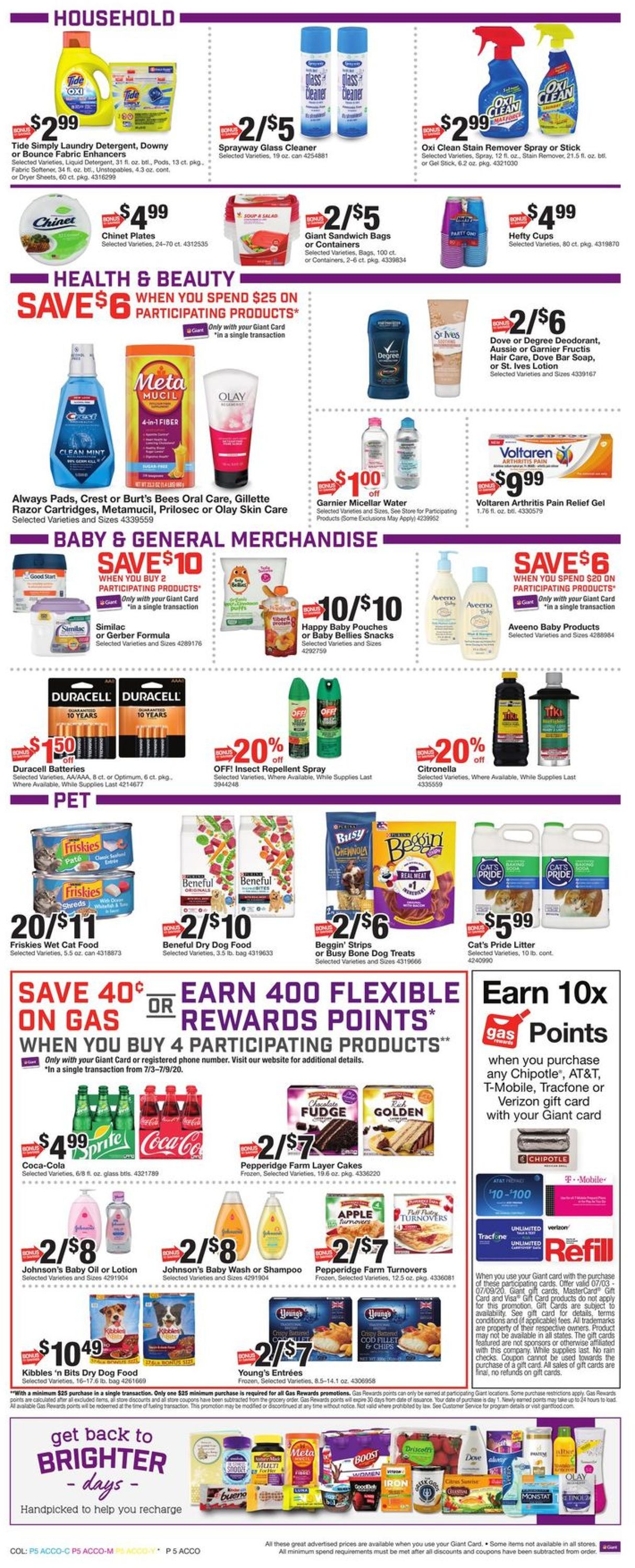 Giant Food Weekly Ad Circular - valid 07/03-07/09/2020 (Page 7)