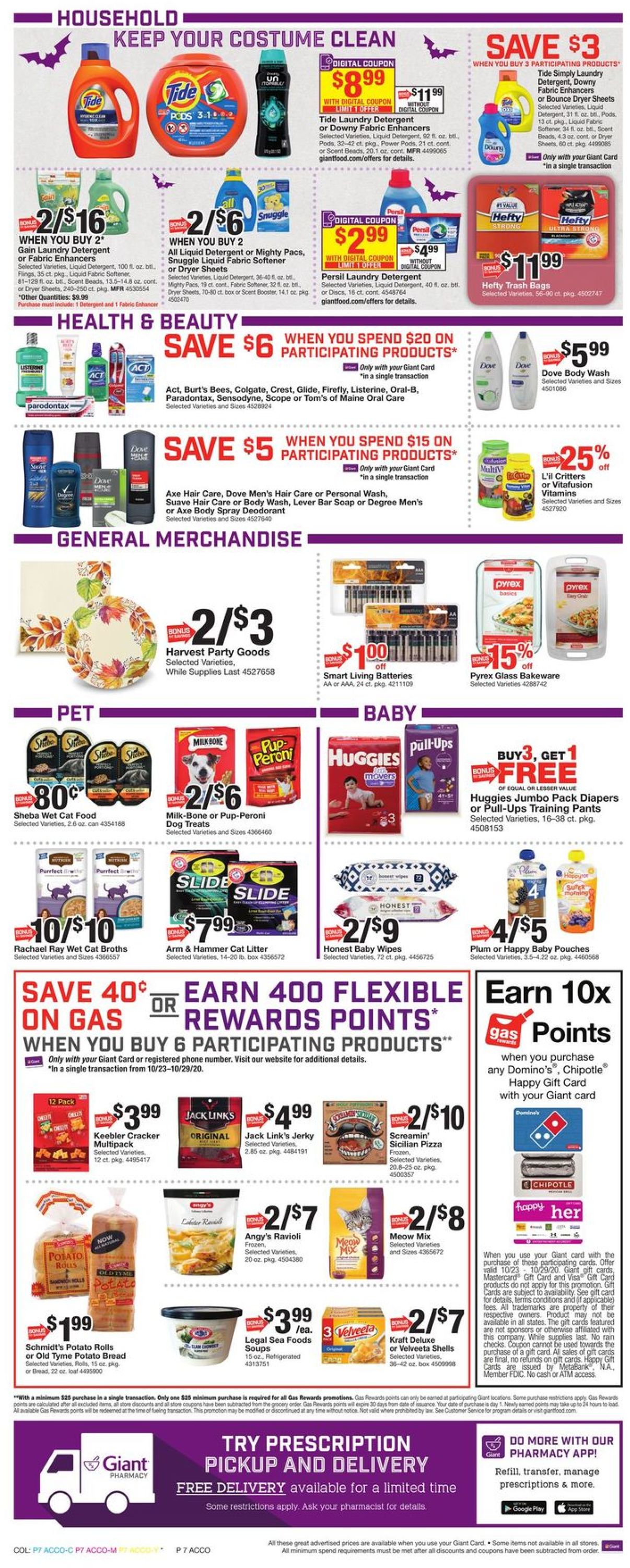 Giant Food Weekly Ad Circular - valid 10/23-10/29/2020 (Page 9)