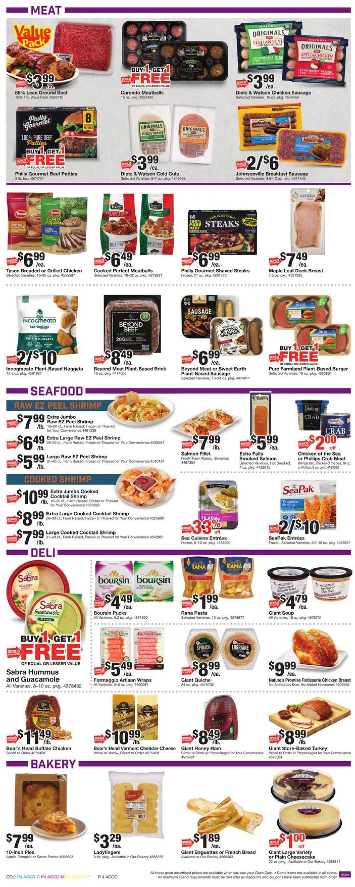 Giant Food Thanksgiving 2020 Weekly Ad Circular - valid 11/20-11/26/2020 (Page 8)