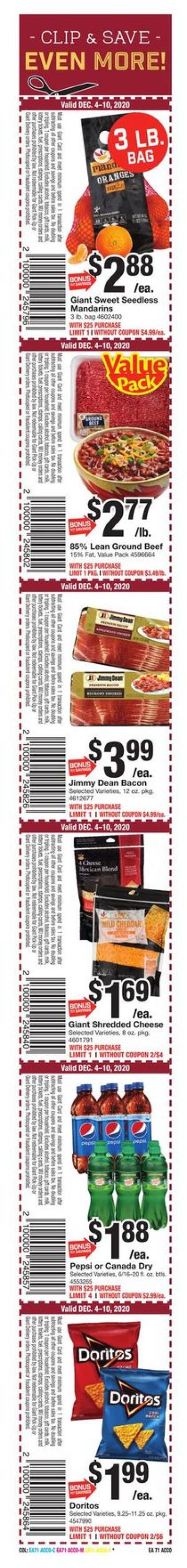 Giant Food Weekly Ad Circular - valid 12/04-12/10/2020 (Page 2)